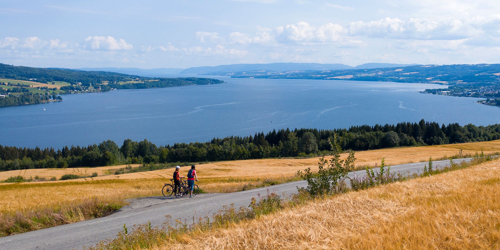 Plan your trip to the Gjøvik region in Eastern Norway and go cycling along Lake Mjøsa