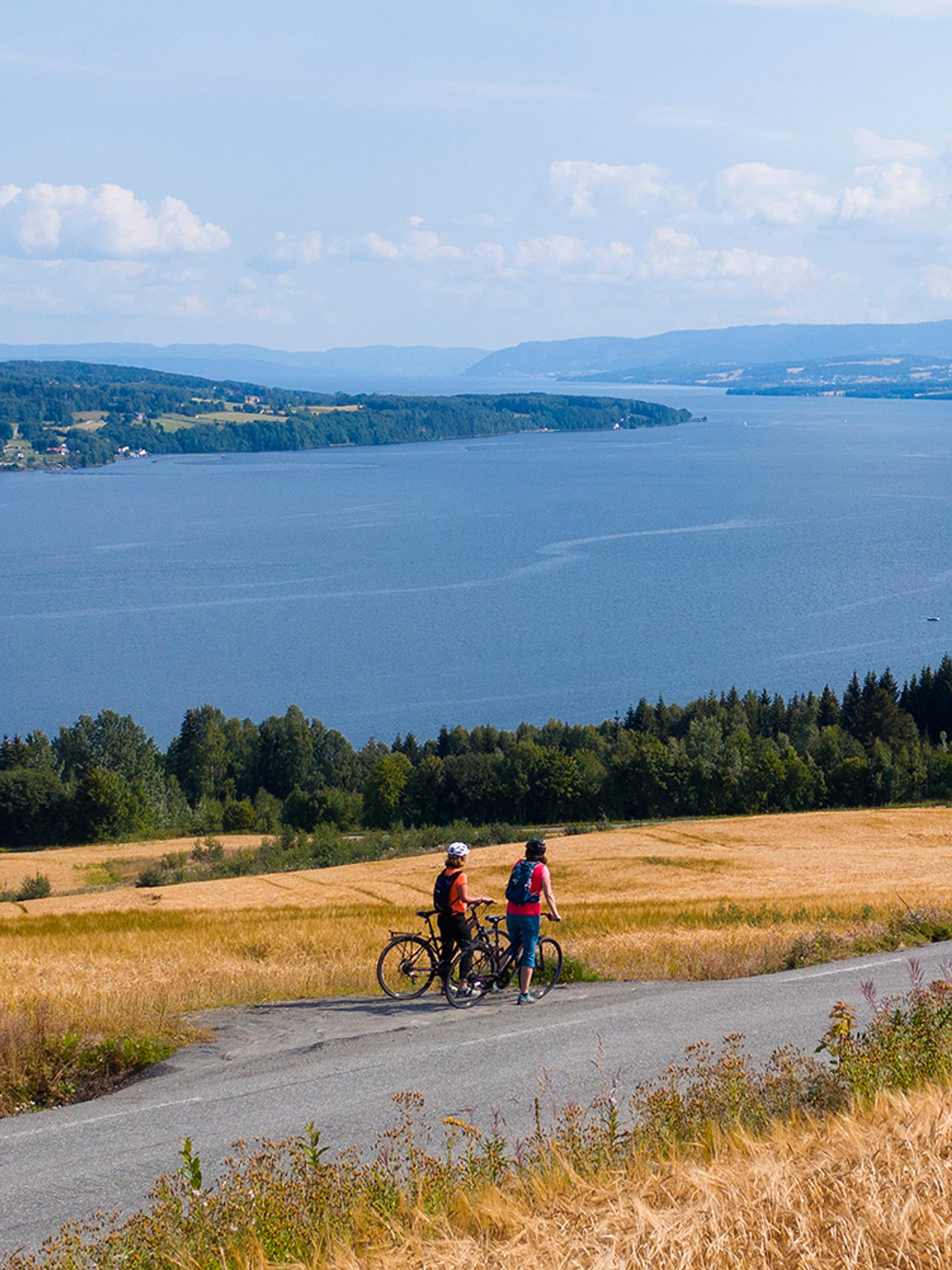 Plan your trip to the Gjøvik region in Eastern Norway and go cycling along Lake Mjøsa