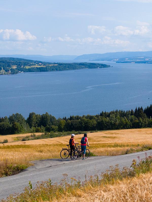 Plan your trip to the Gjøvik region in Eastern Norway and go cycling along Lake Mjøsa