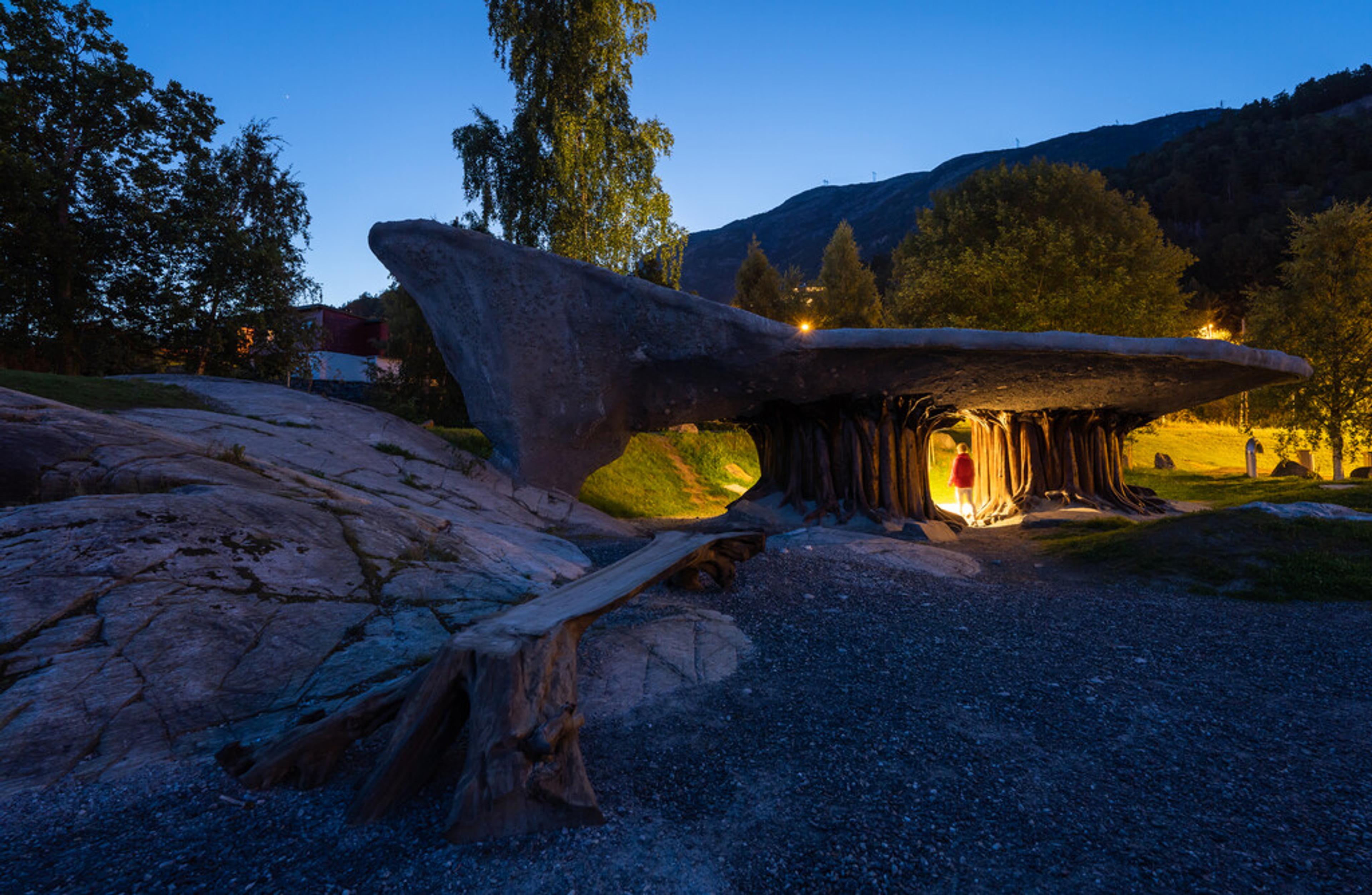 Tyrvefjøra in Ålvik along Hardangerfjorden in Fjord Norway