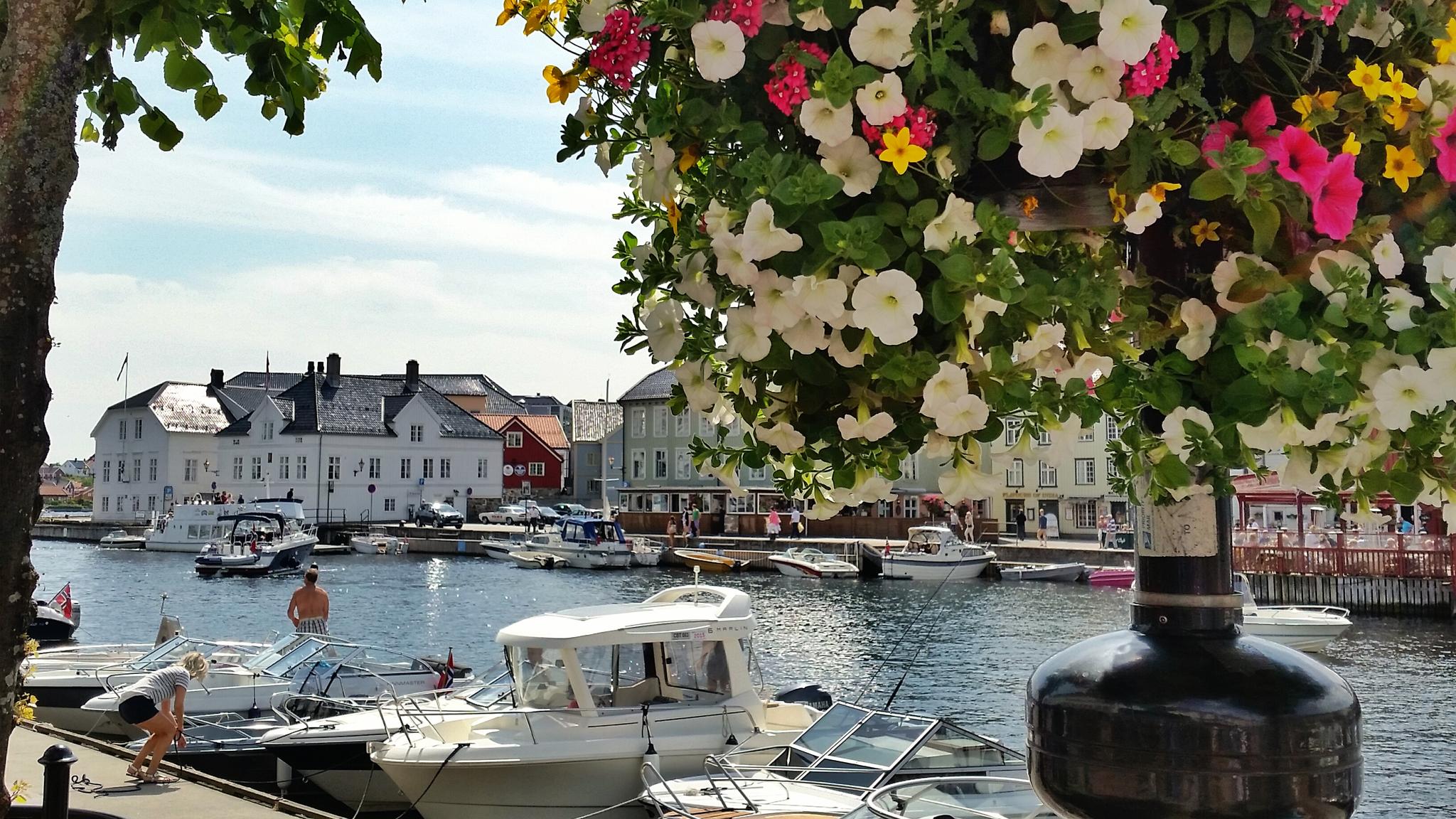 The Pollen harbour in Arendal, Southern Norway.