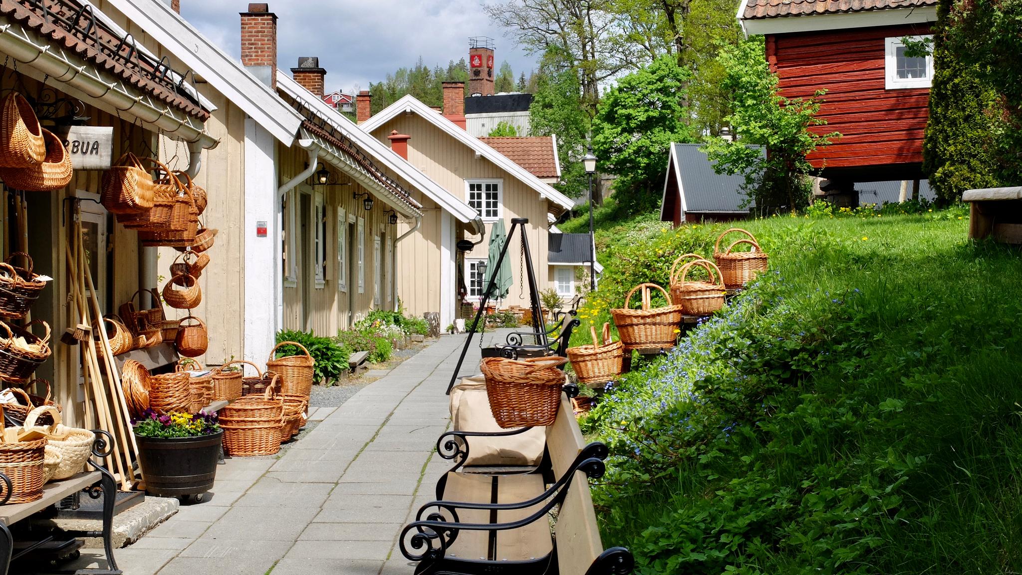 "Verksgata" at Bærums Verk in Lommedalen, Bærum