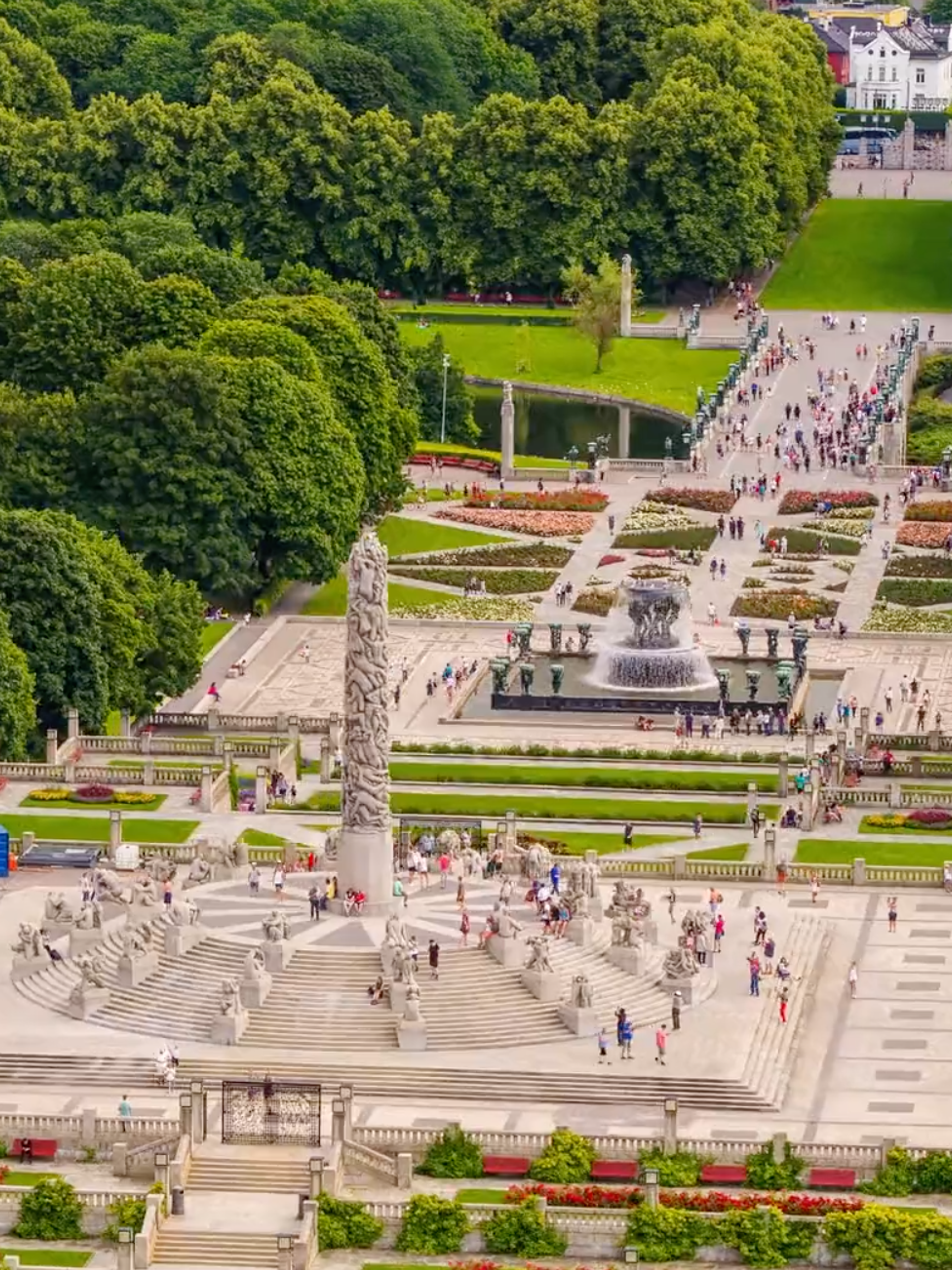 The sculptures in the Vigeland installation, the Vigeland Park, Oslo, Norway