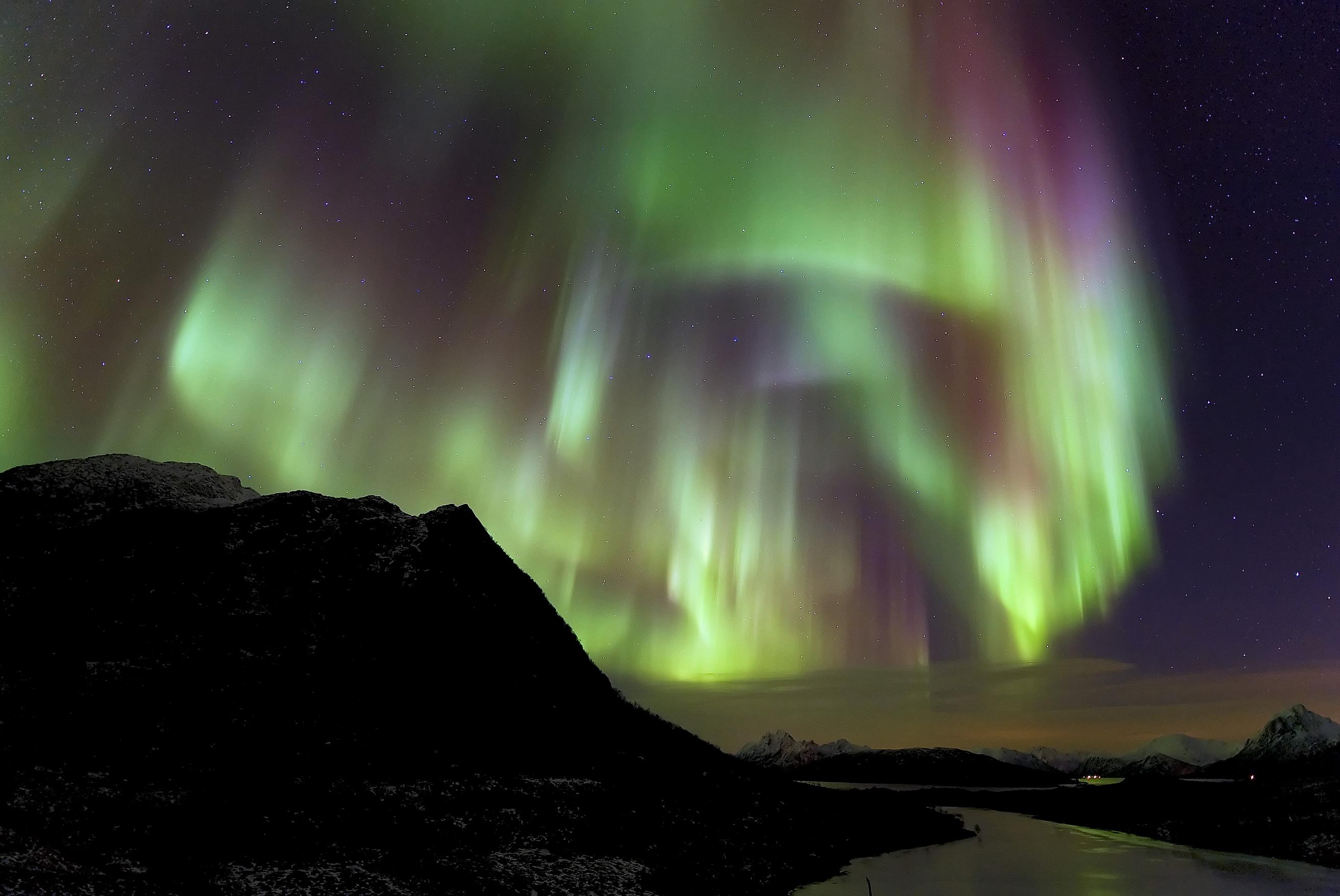 Norther Lights in Jennskaret in Vesterålen