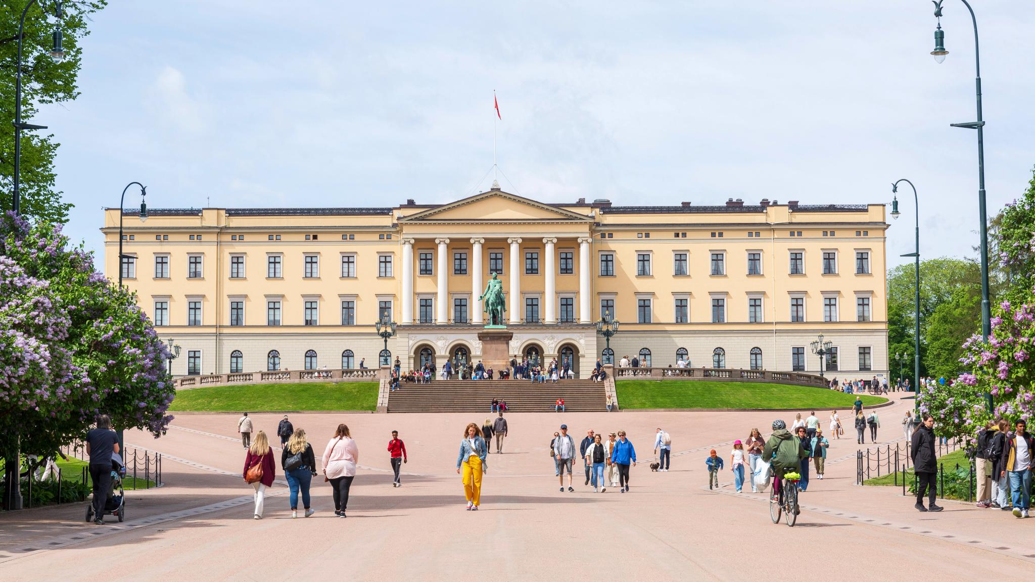 Outside The Royal Castle of Norway, in Oslo