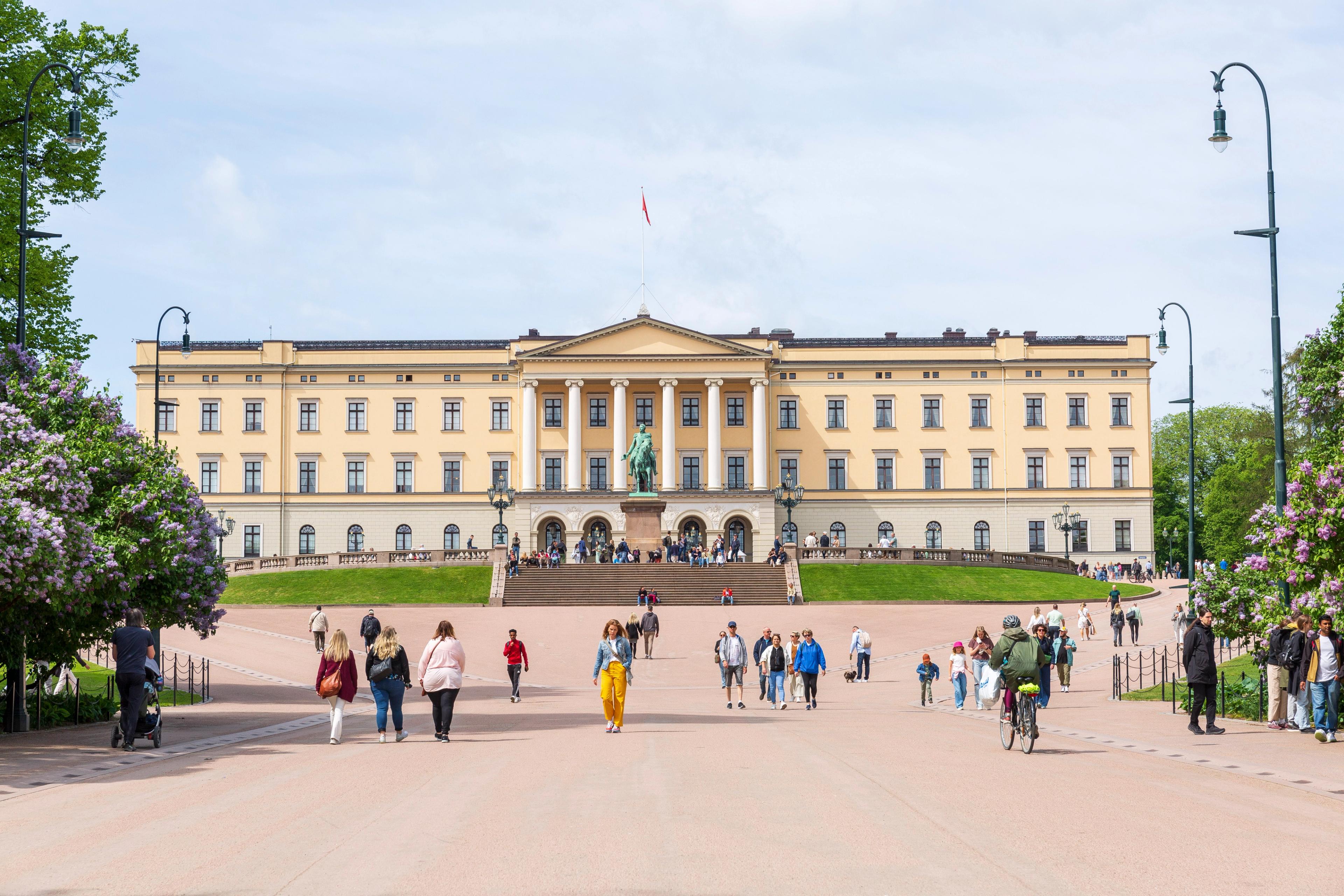 Outside The Royal Castle of Norway, in Oslo
