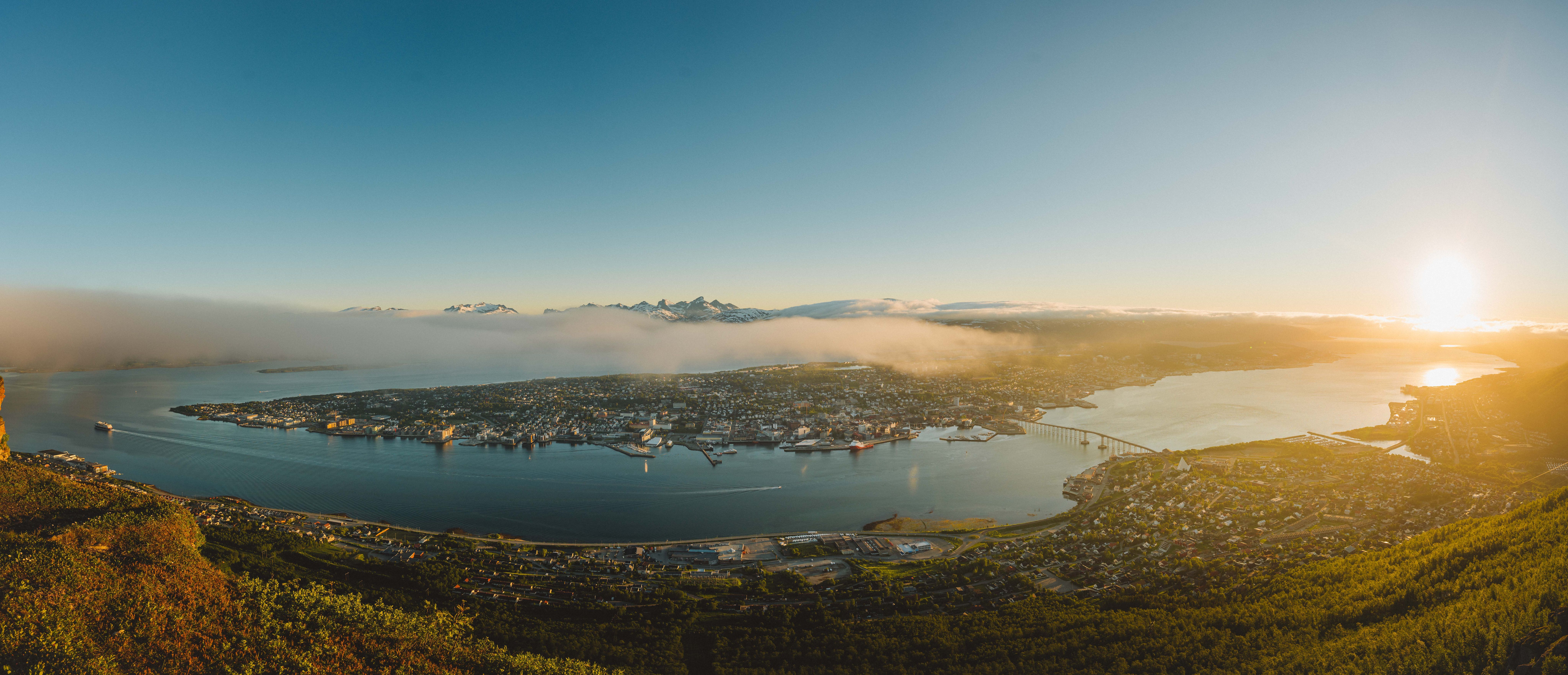 Panorama of Tromsø in Northern Norway