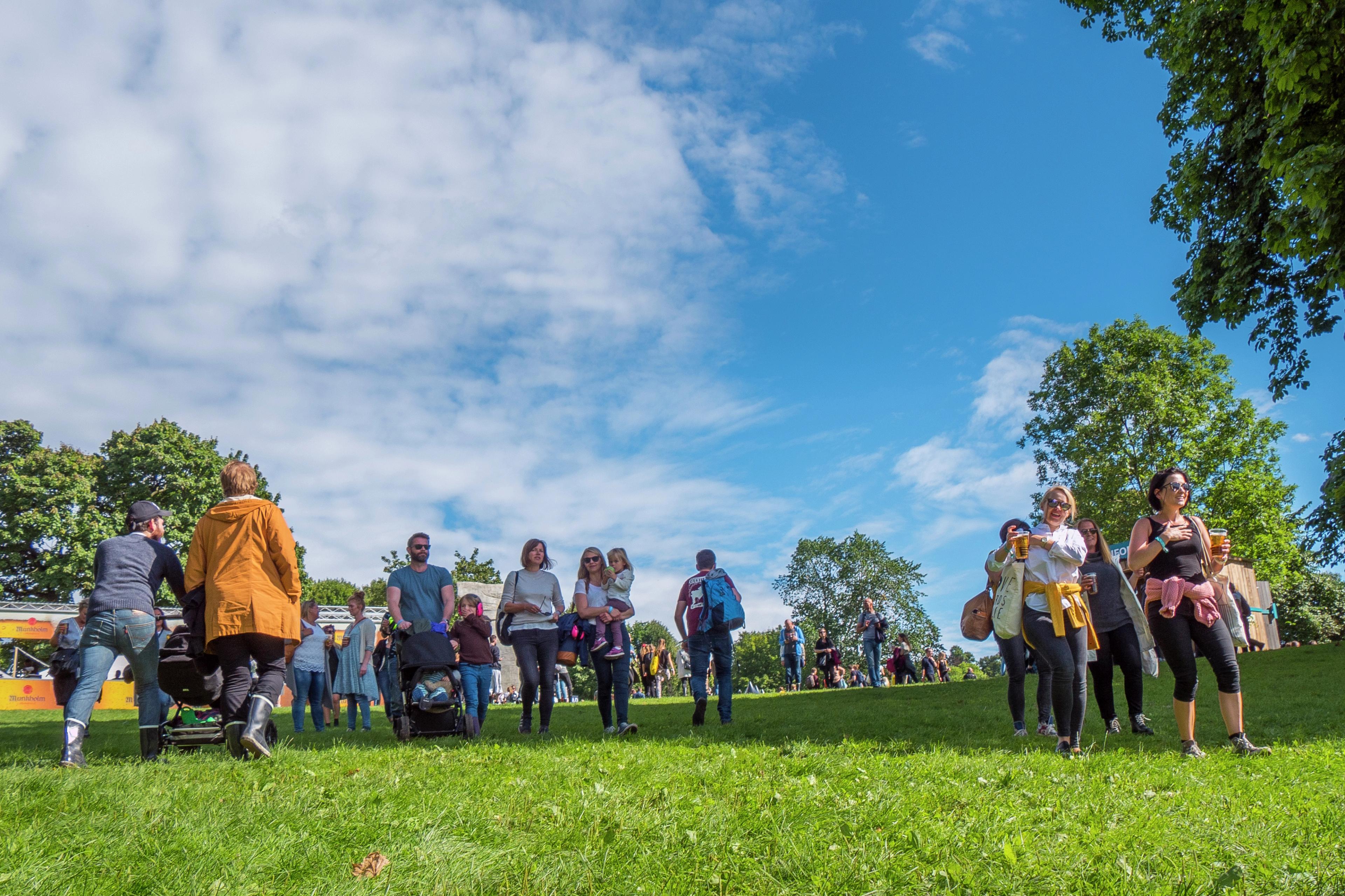 People at the Øyafestival in Oslo, Norway