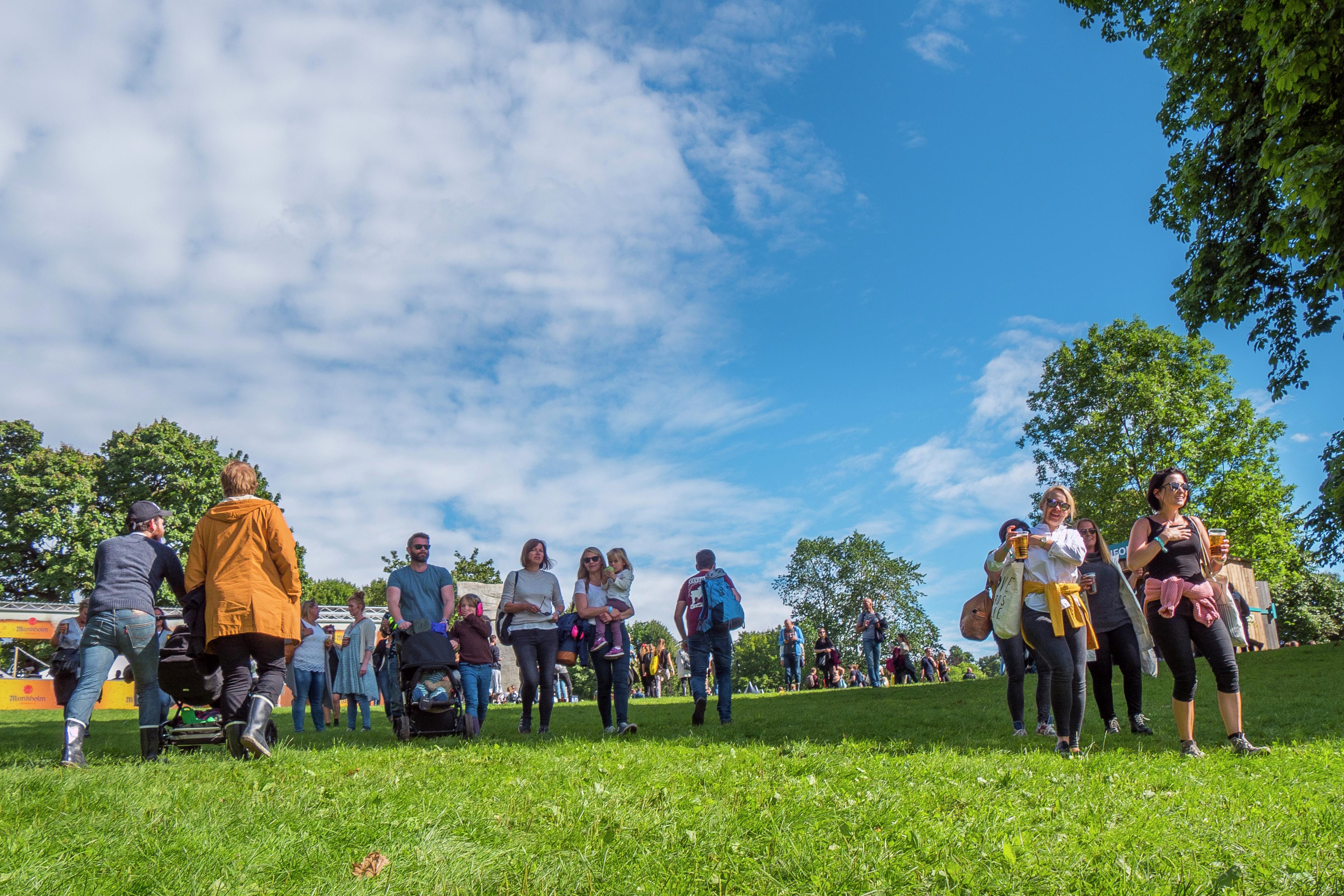 People at the Øyafestival in Oslo, Norway
