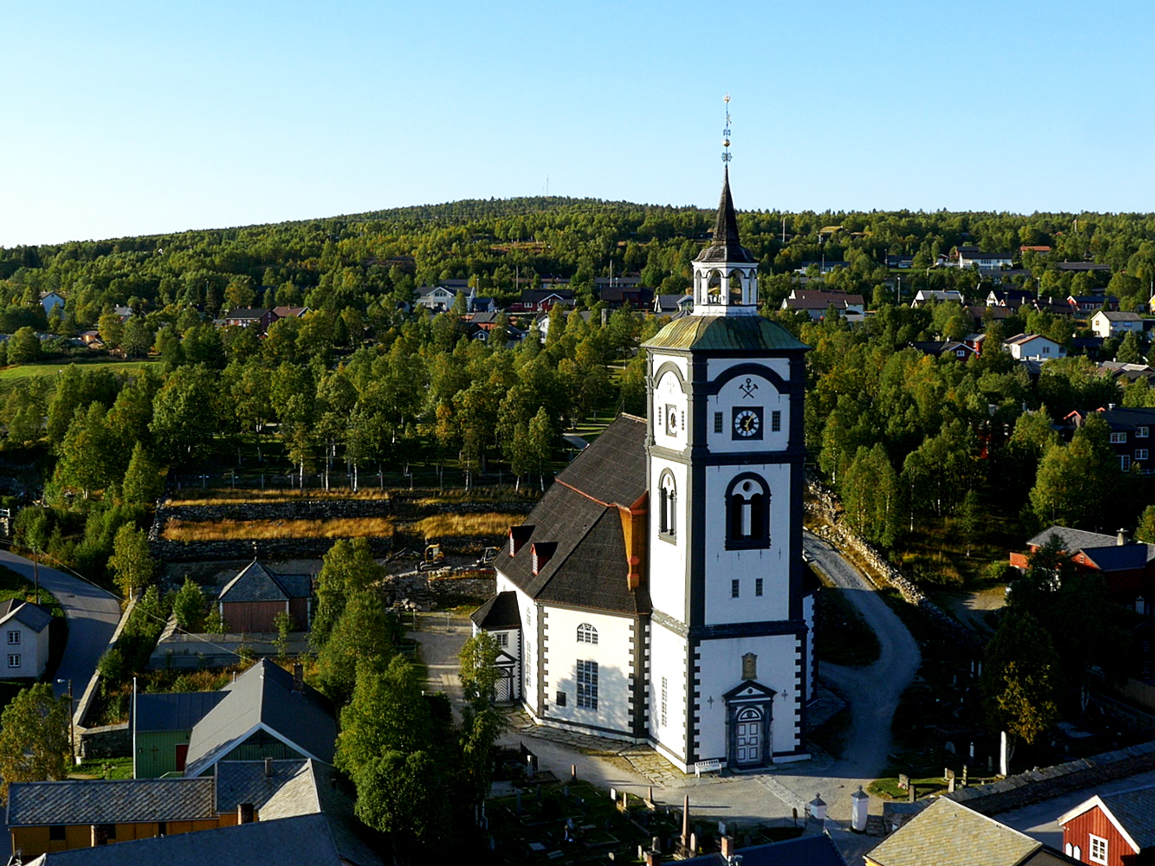 Røros church, Bergstaden Ziir, in Trøndelag, Norway
