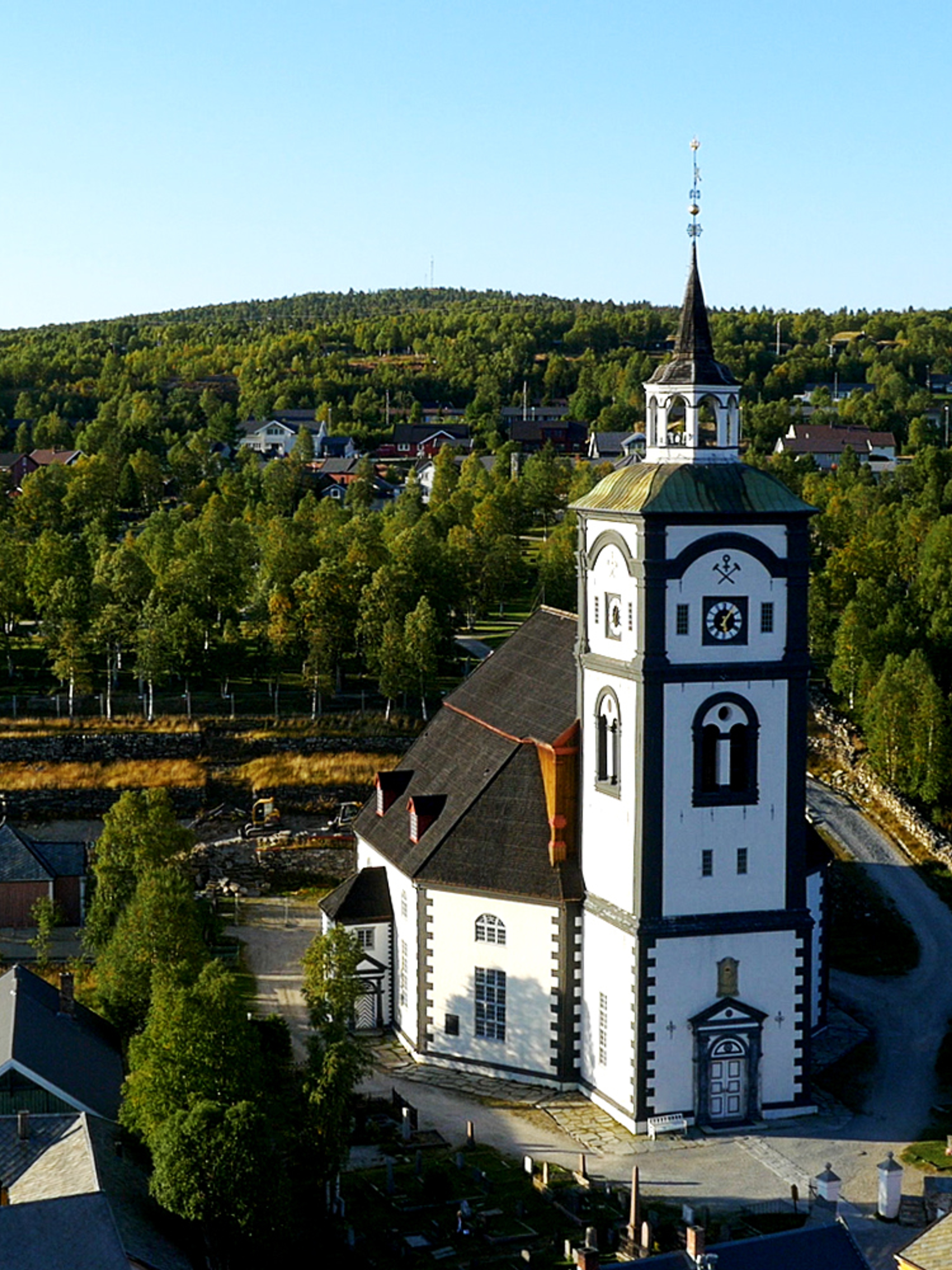 Røros church, Bergstaden Ziir, in Trøndelag, Norway