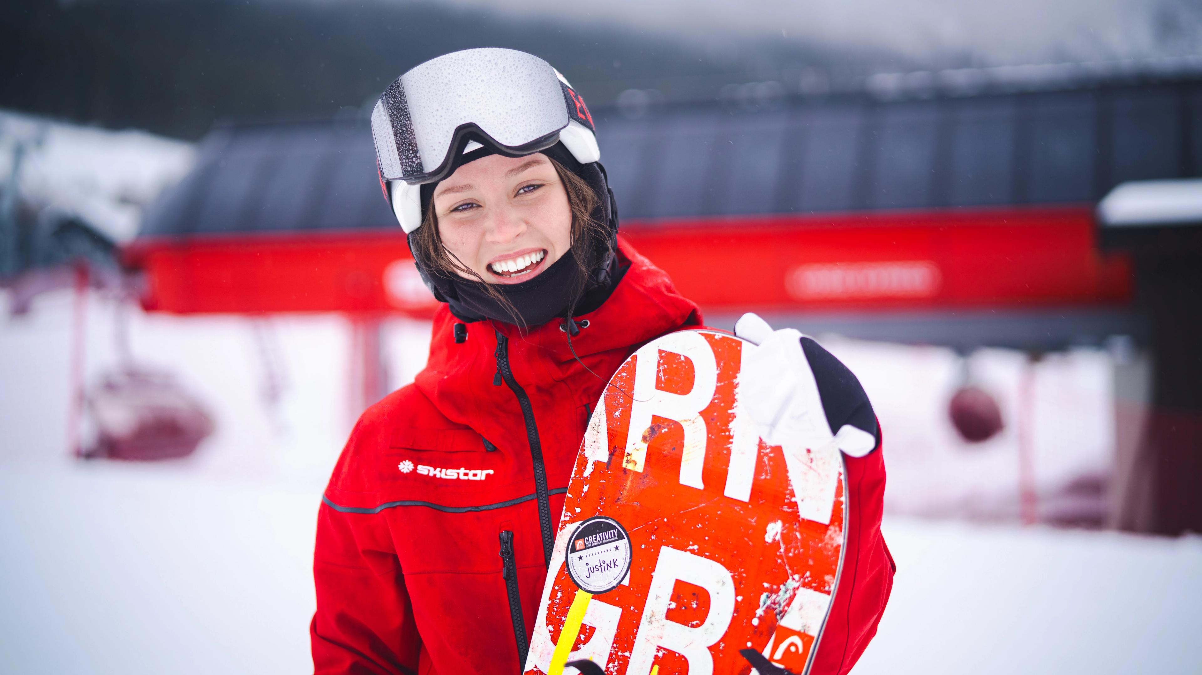 Snowboard instructor Wilma in Hemsedal ski resort