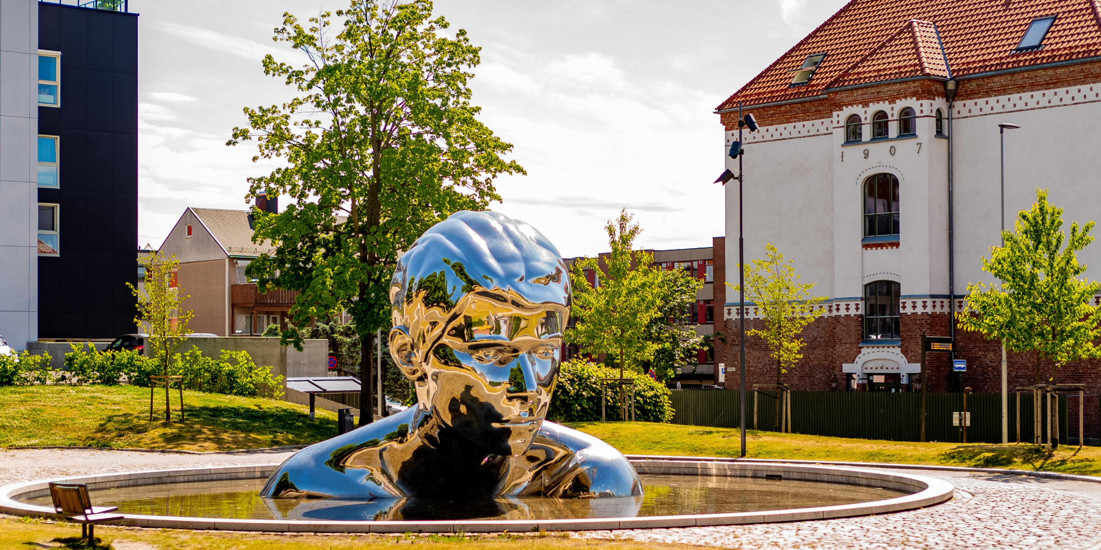 Kul skulptur i Sarpsborg