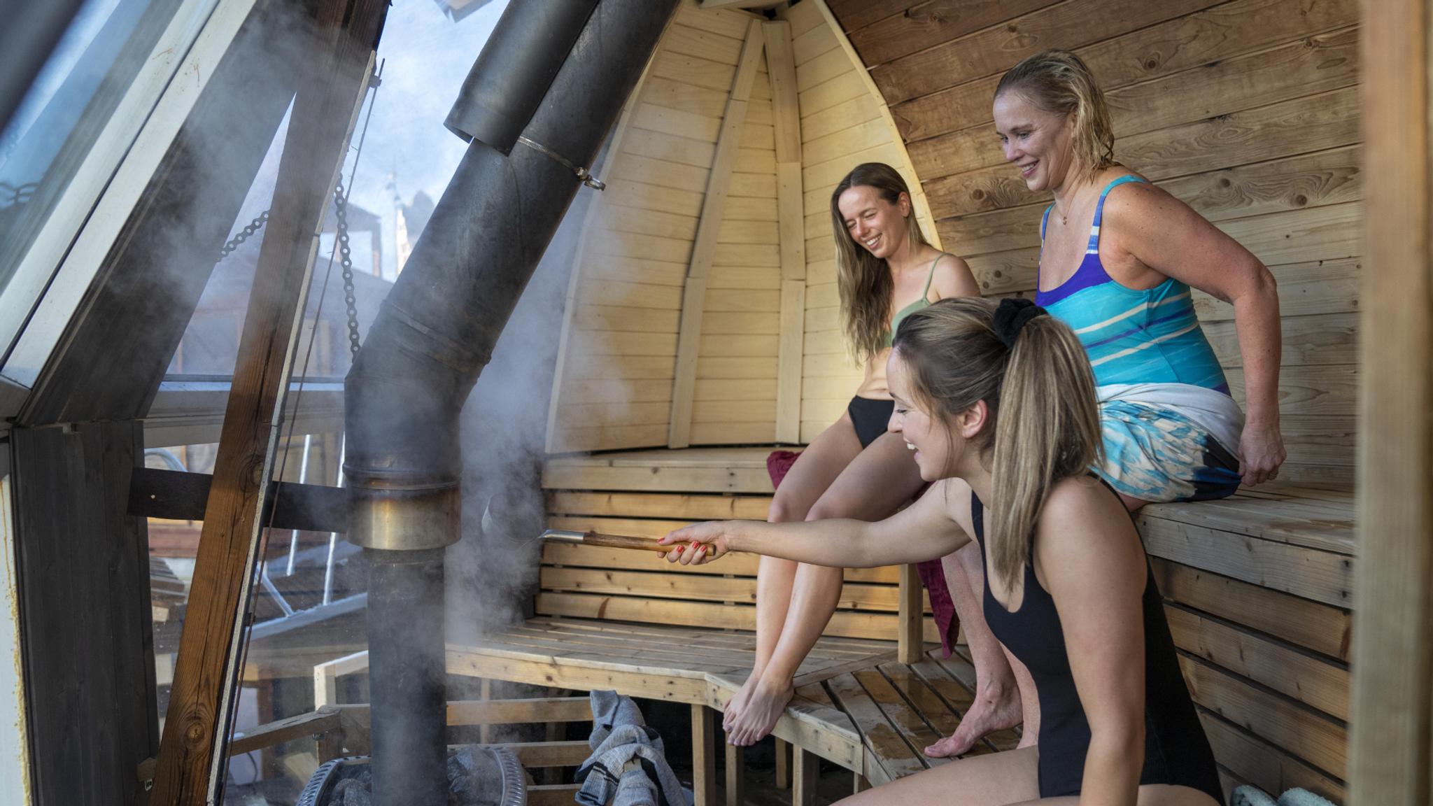 Venner i saunaen hos Oslo Badstuforening