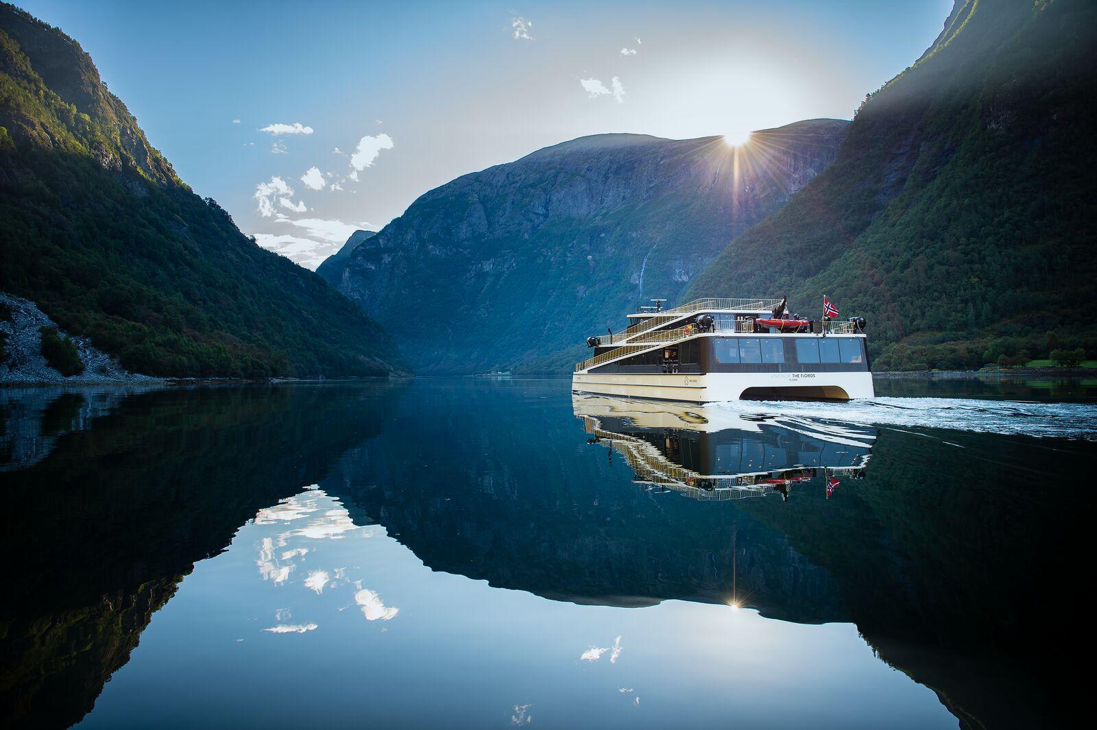 A cruise on a fjord in Norway.