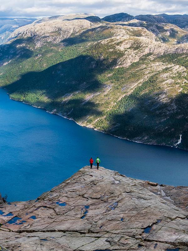 The Pulpit Rock and Lysefjorden in Ryfylke, Fjord Norway