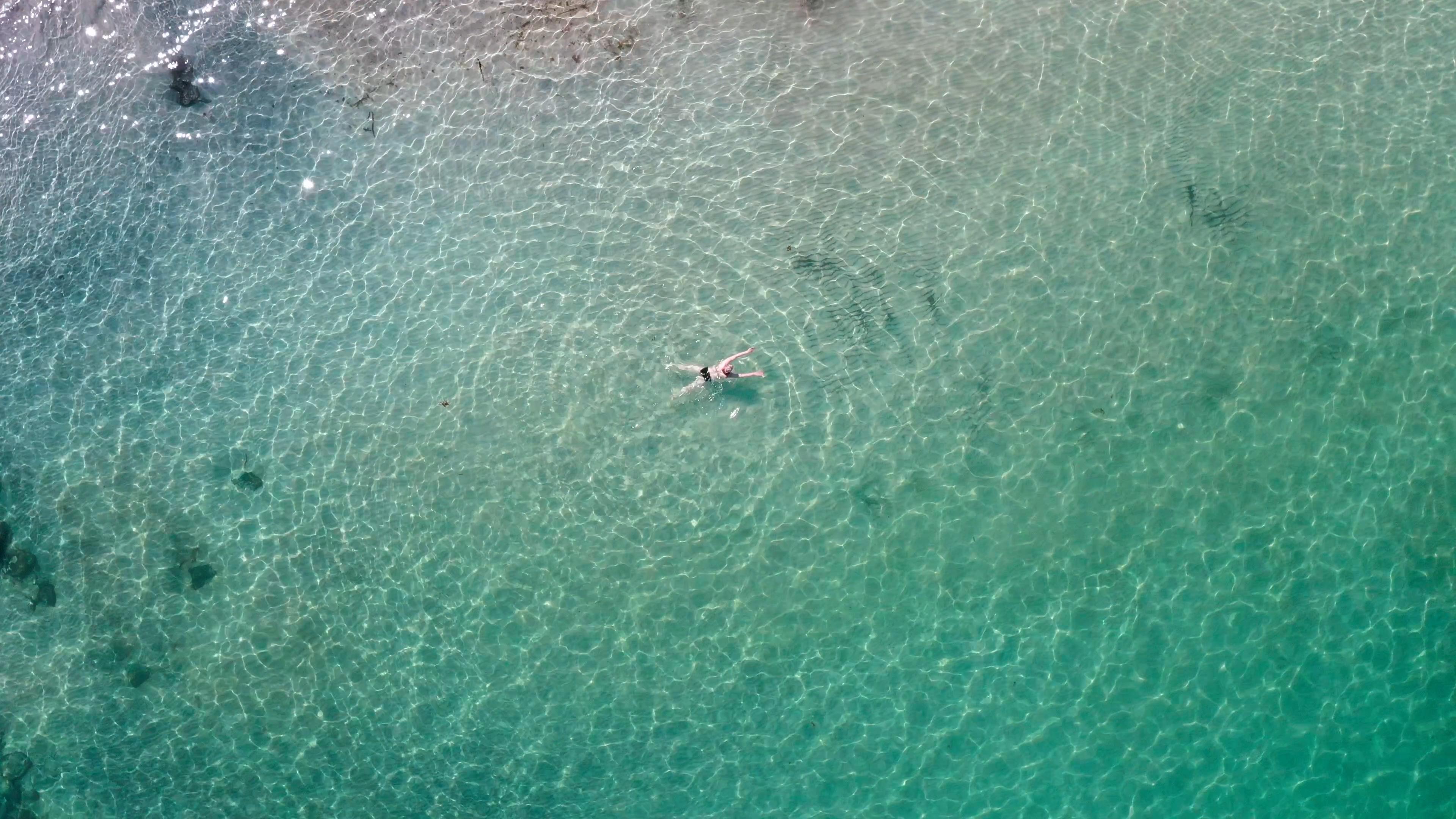 Swimming at Refviksanden, Fjord Norway