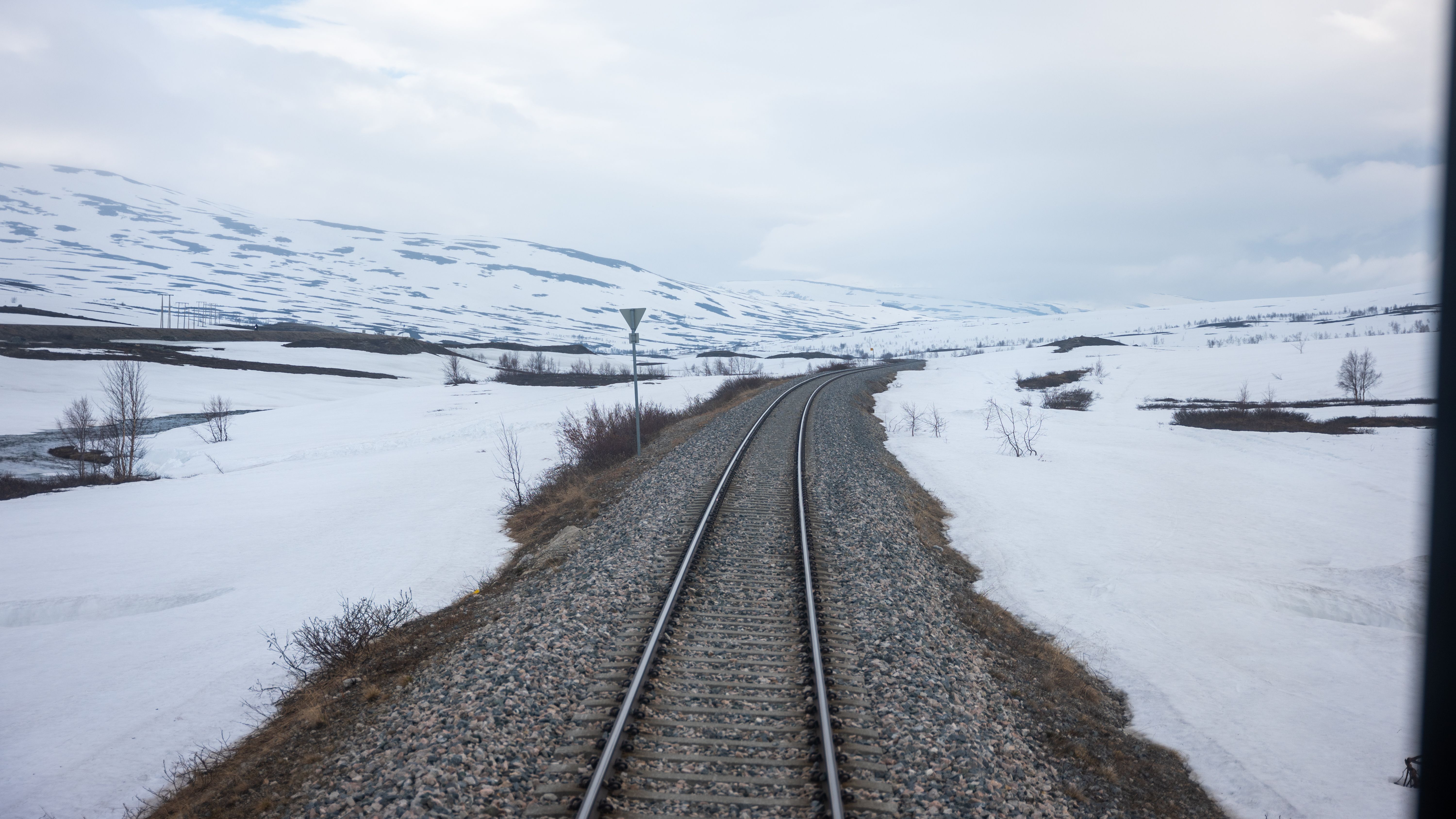 The Nordland Railway crossing the Saltfjellet Mountain Range
