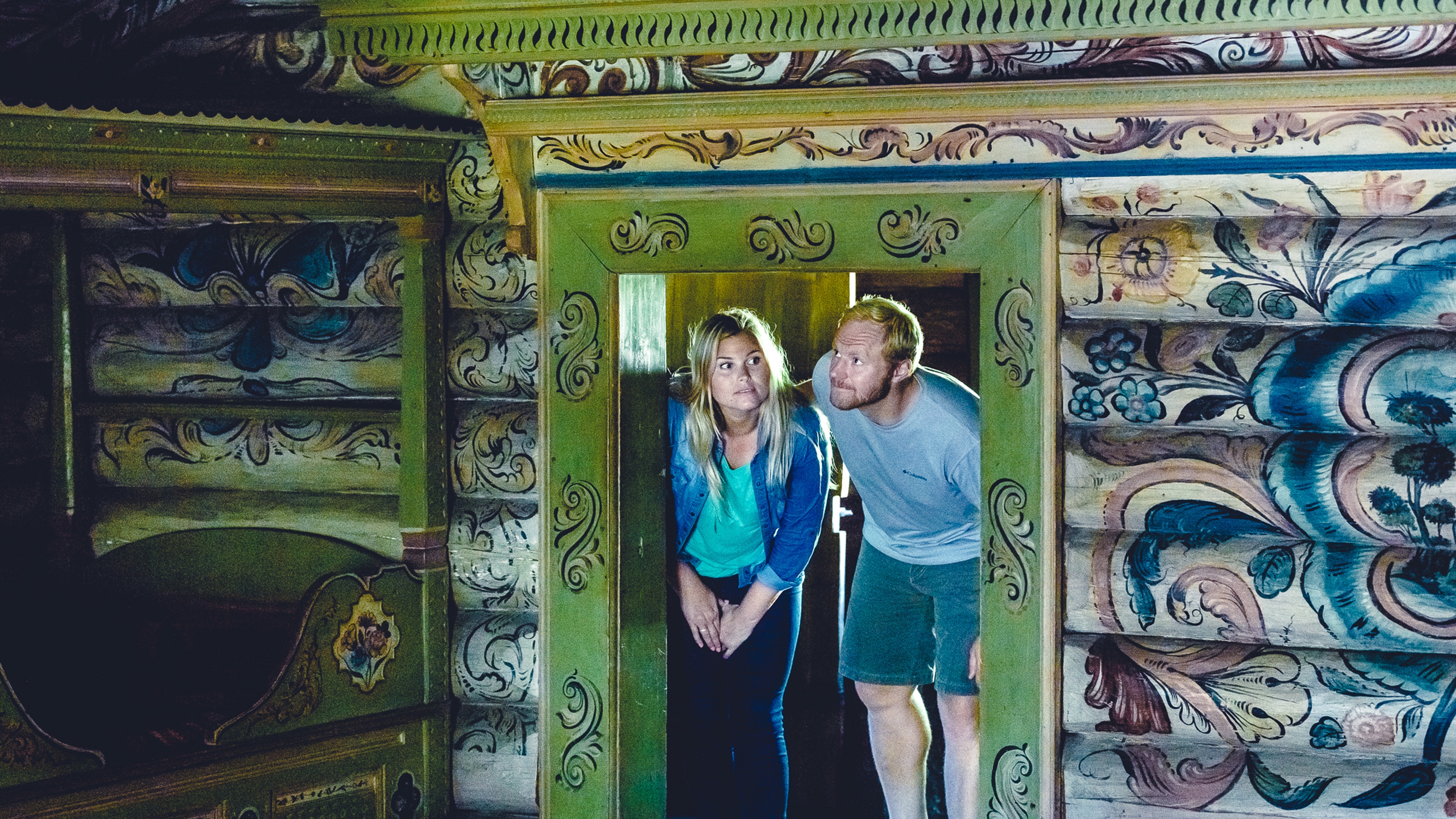 Couple visiting the Henrik Ibsen Museum in Skien