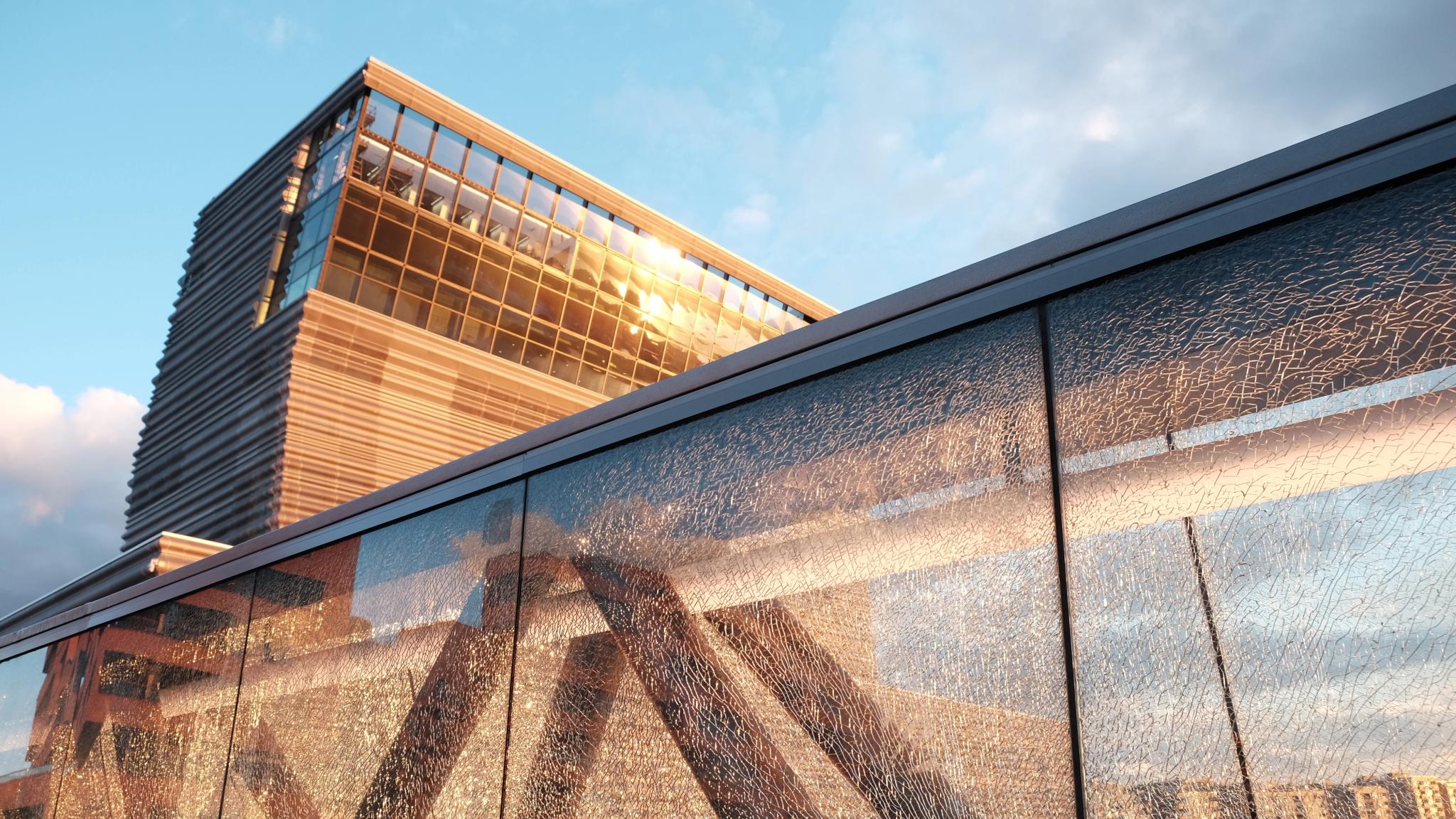 The Munch Museum when the sun sets in Oslo, Eastern Norway