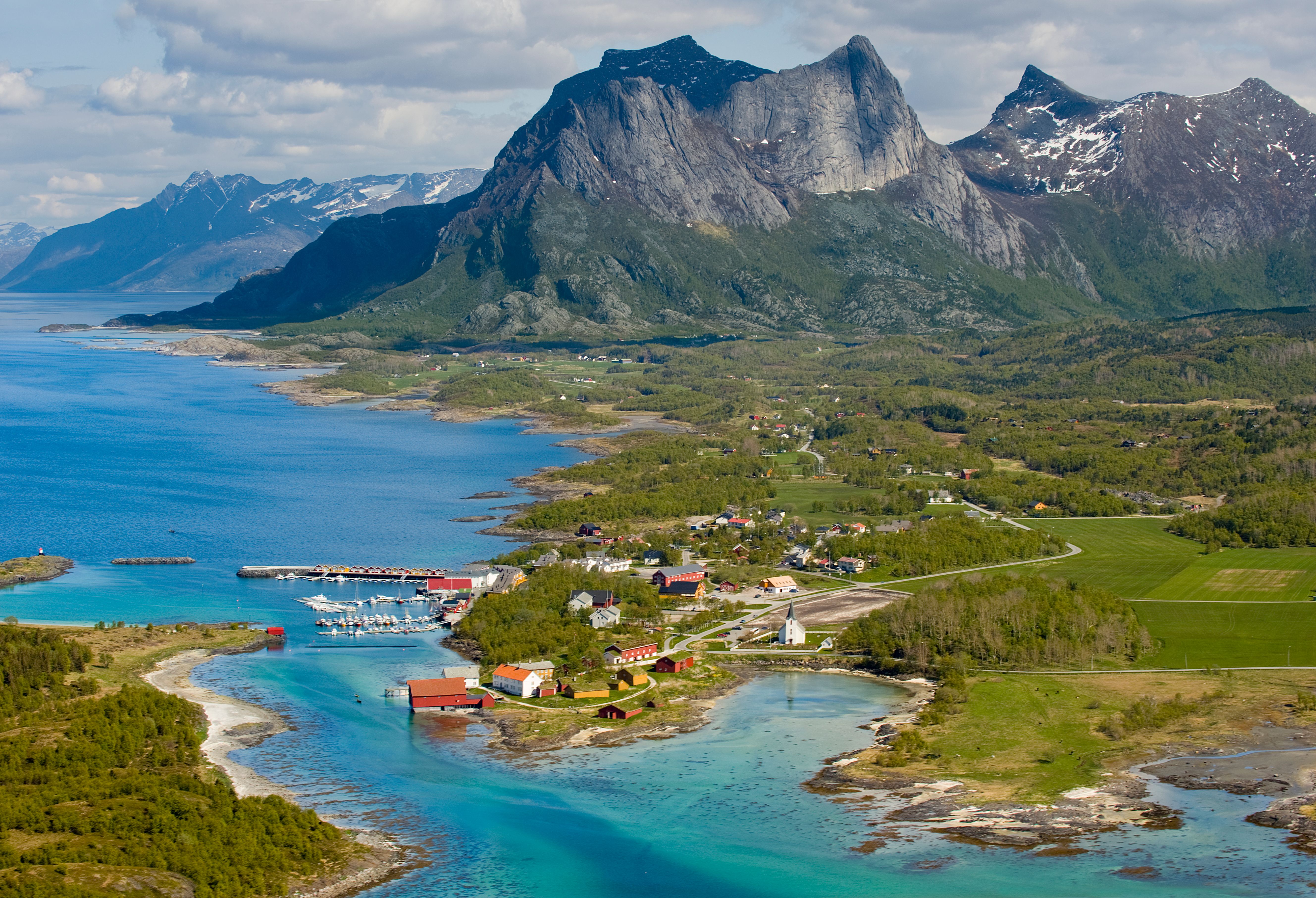 The beautiful scenery of Kjerringøy in Bodø, Northern Norway