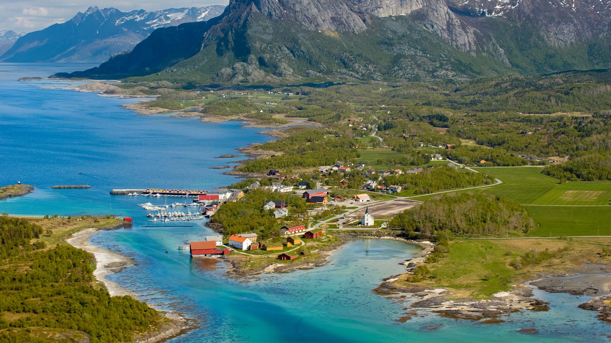 The beautiful scenery of Kjerringøy in Bodø, Northern Norway