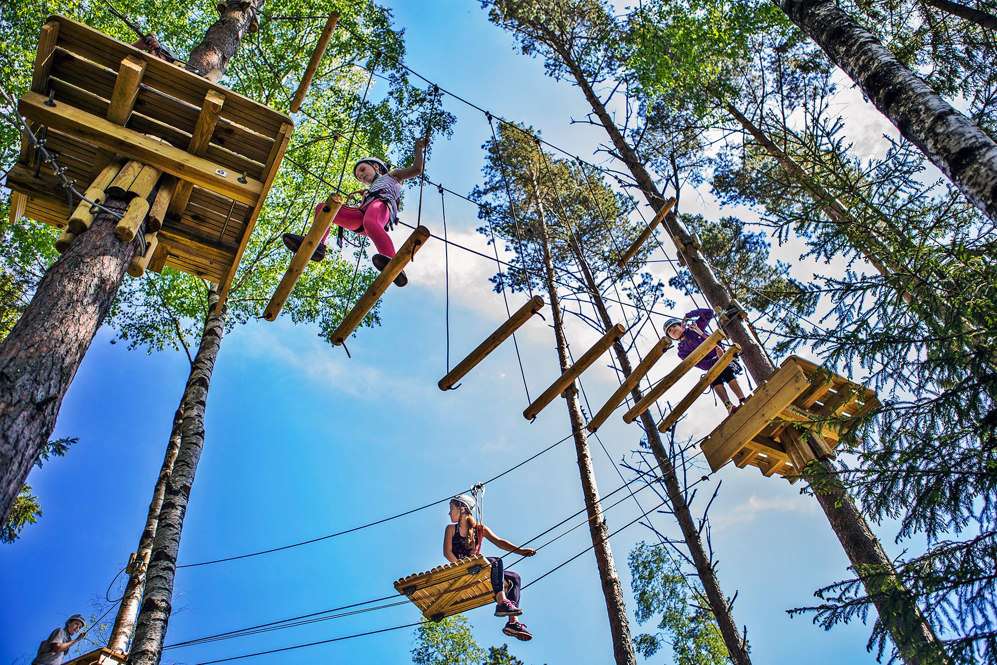 Visit Halden in Østfold, Eastern Norway and play in a climbing park