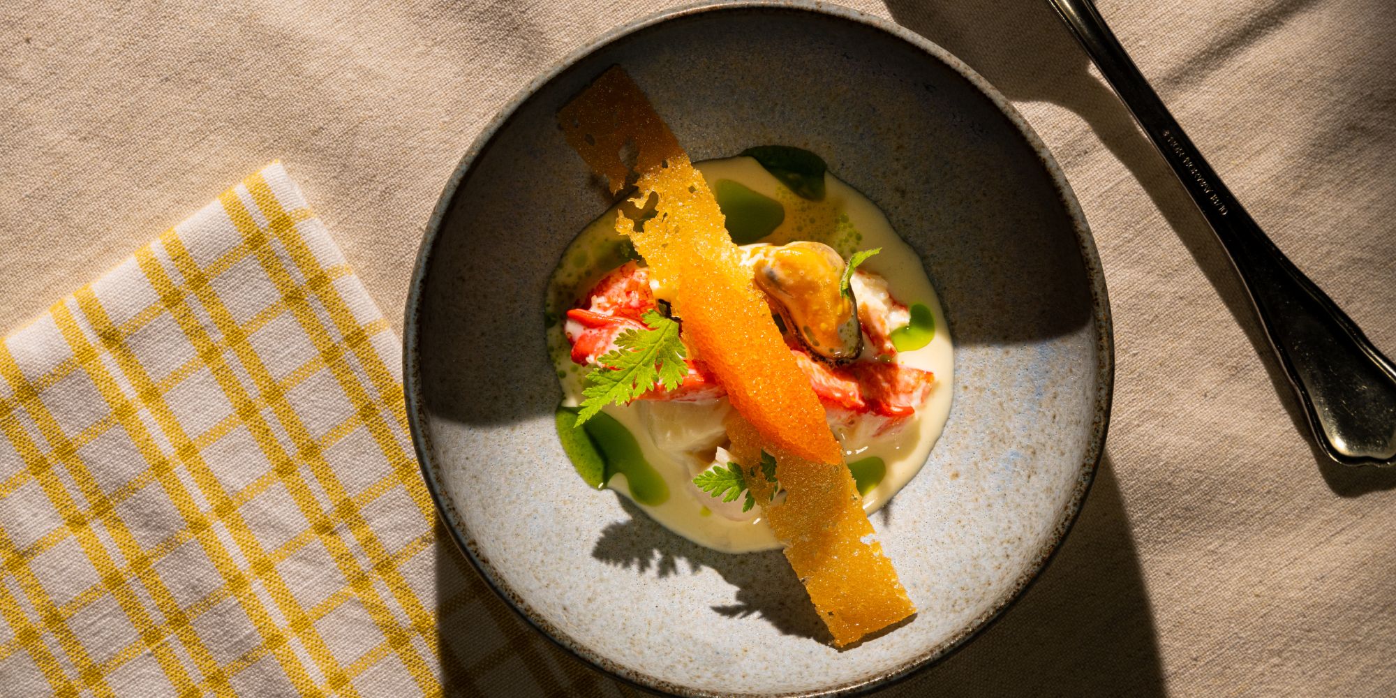 A modern version of a fish soup made by chef Tom Victor Gausdal.
