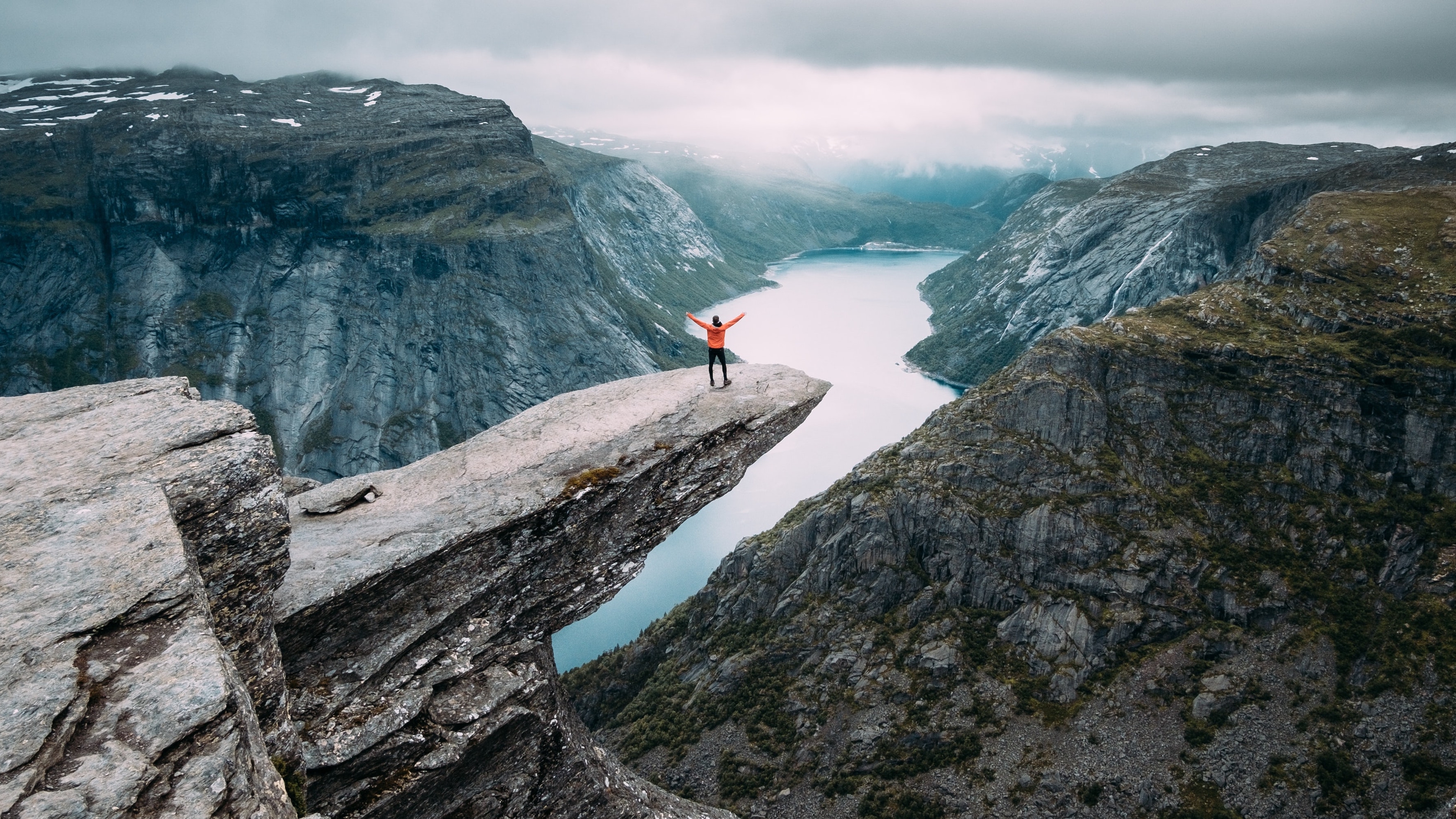 Hiking Trolltunga in Fjord Norway