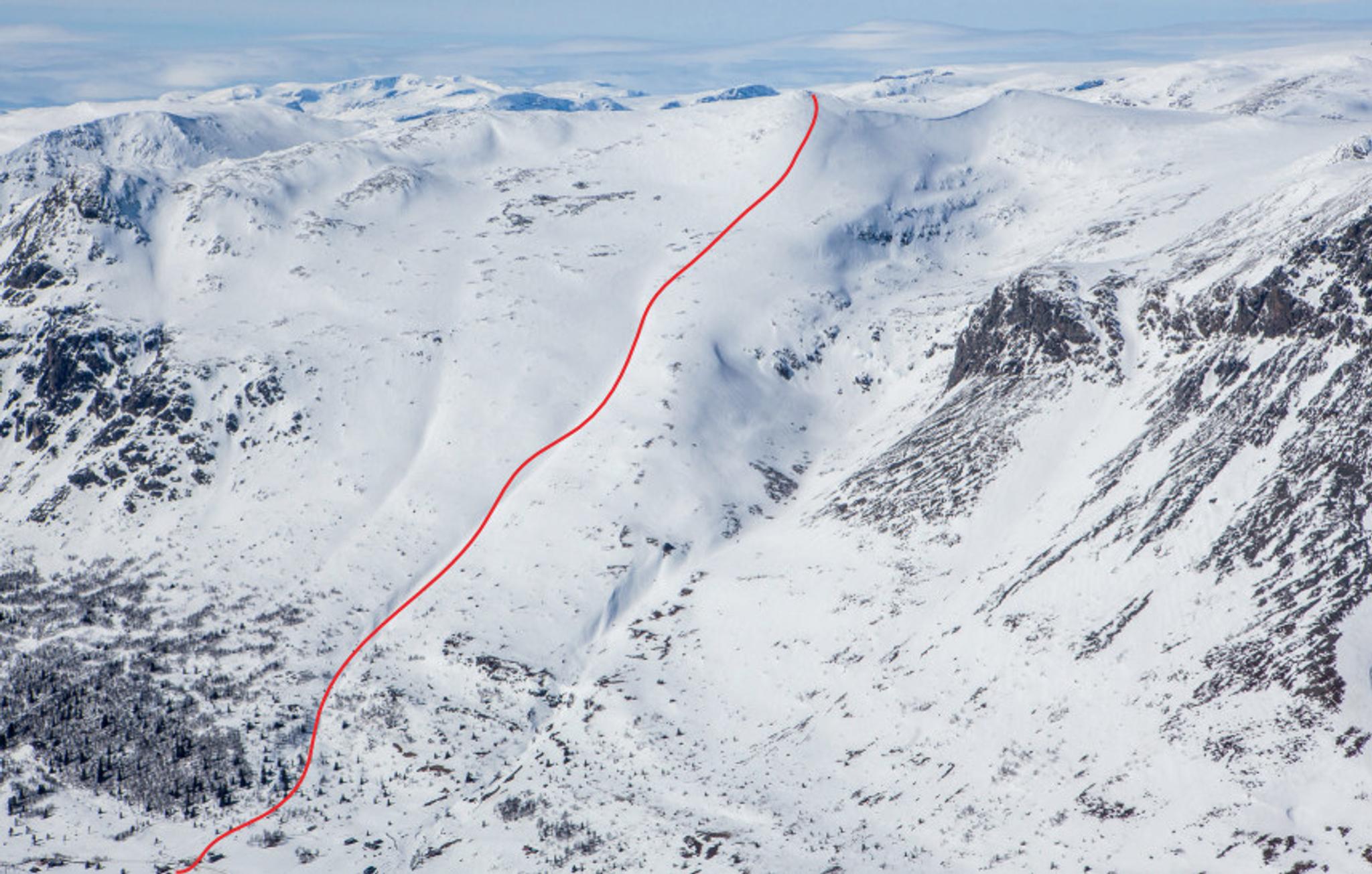 Piste map of Nibbi in Hemsedal, Eastern Norway