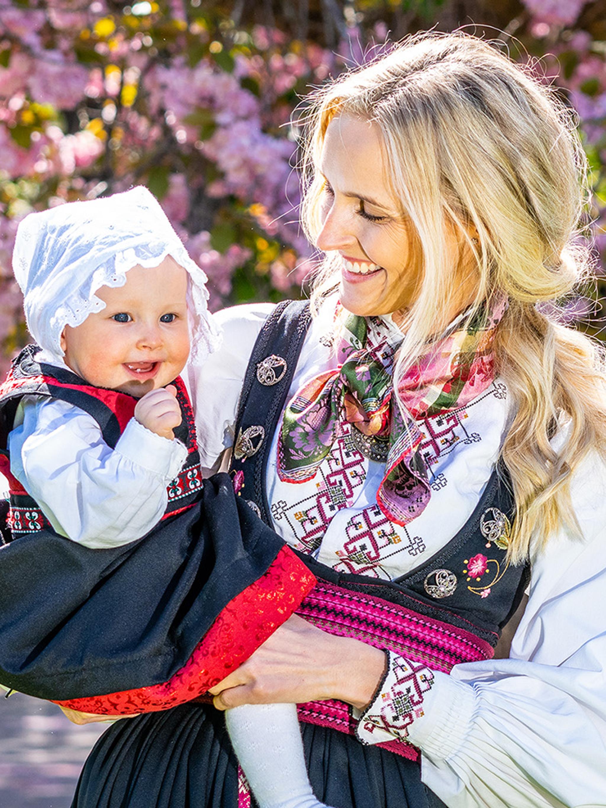 Mother and child in bunad at Norway’s national day