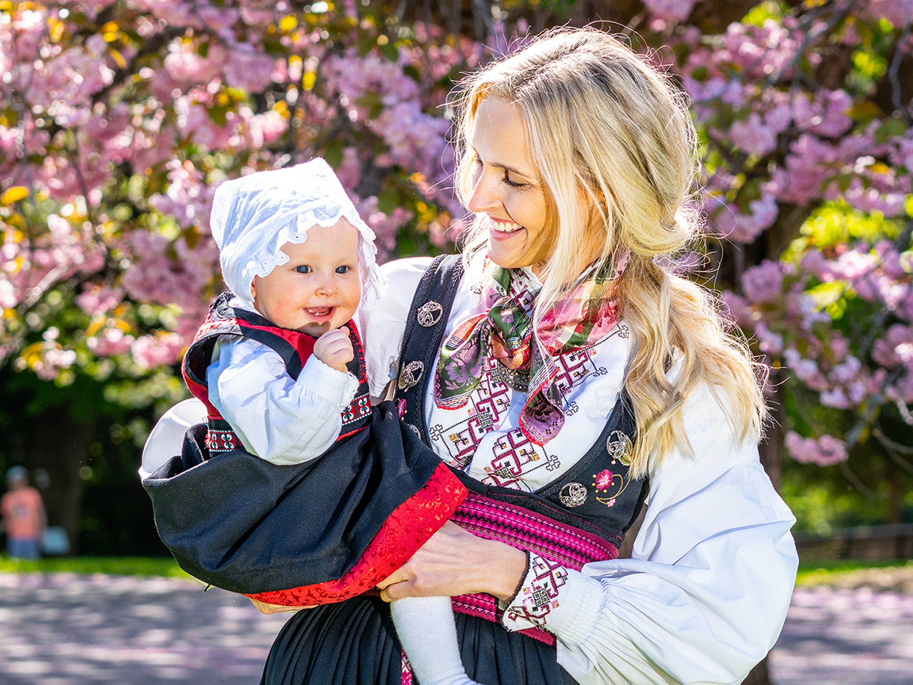 Mother and child in bunad at Norway’s national day