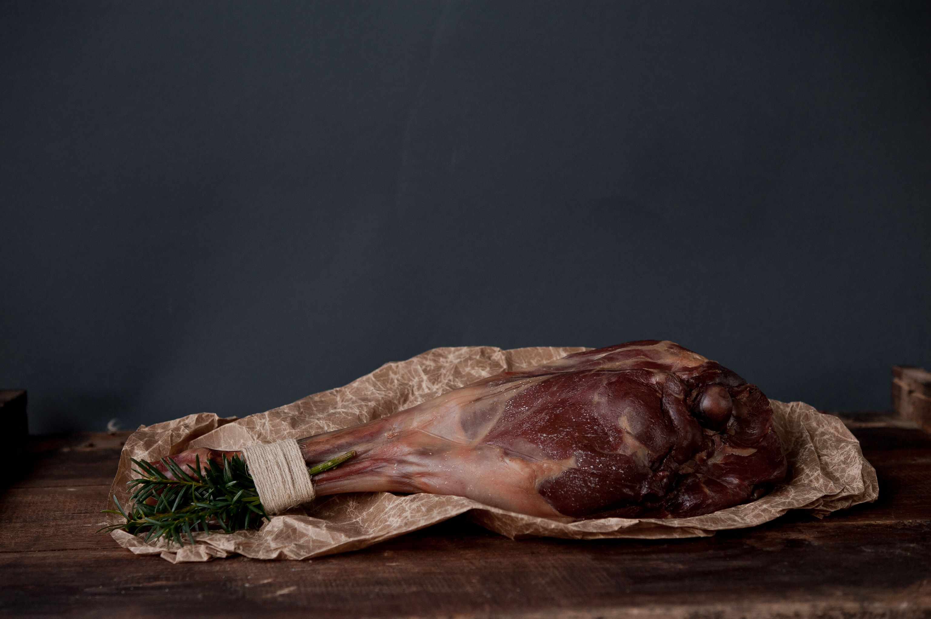 Salted and dried leg of lam - Fenalår