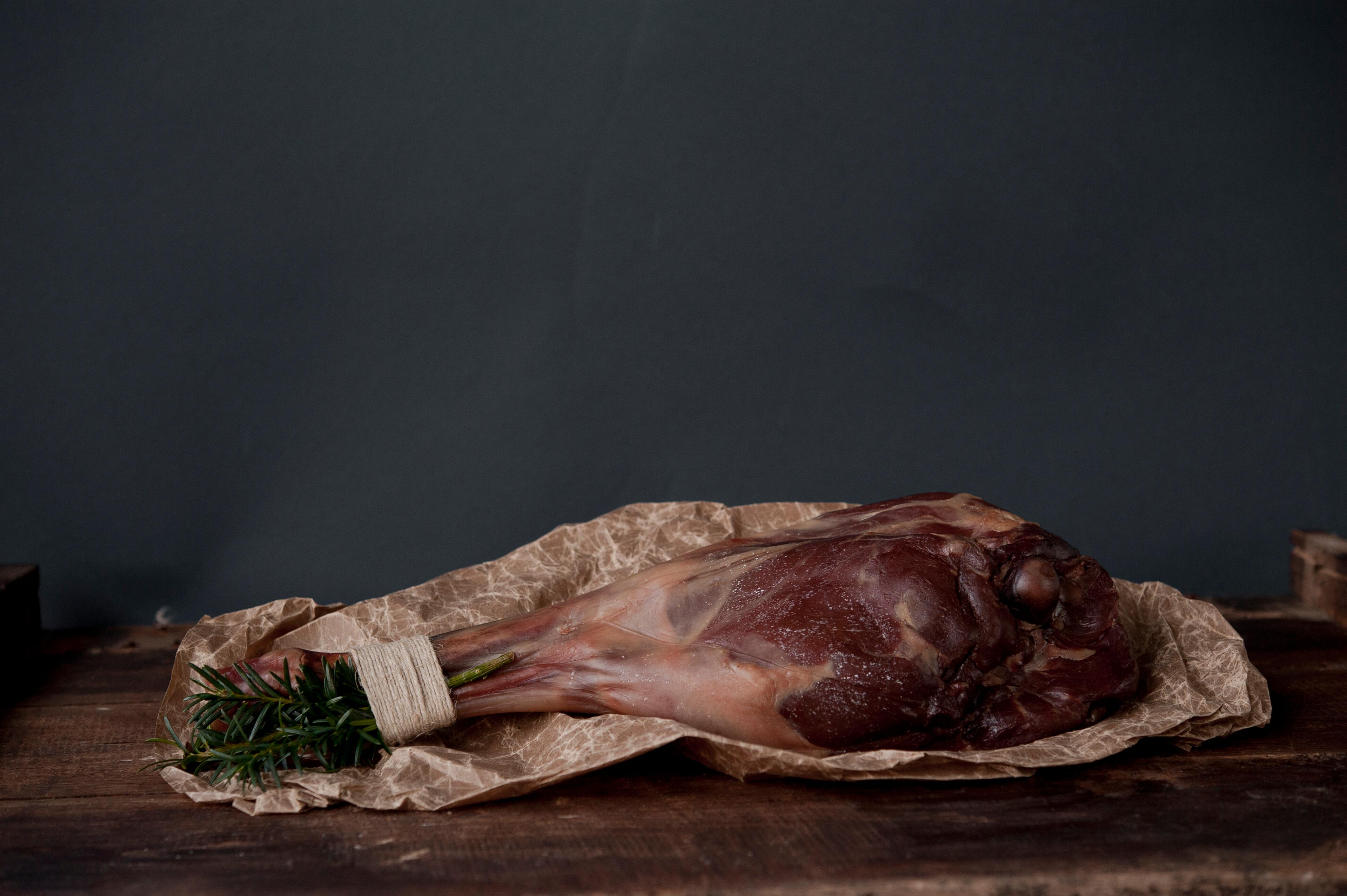 Salted and dried leg of lam - Fenalår