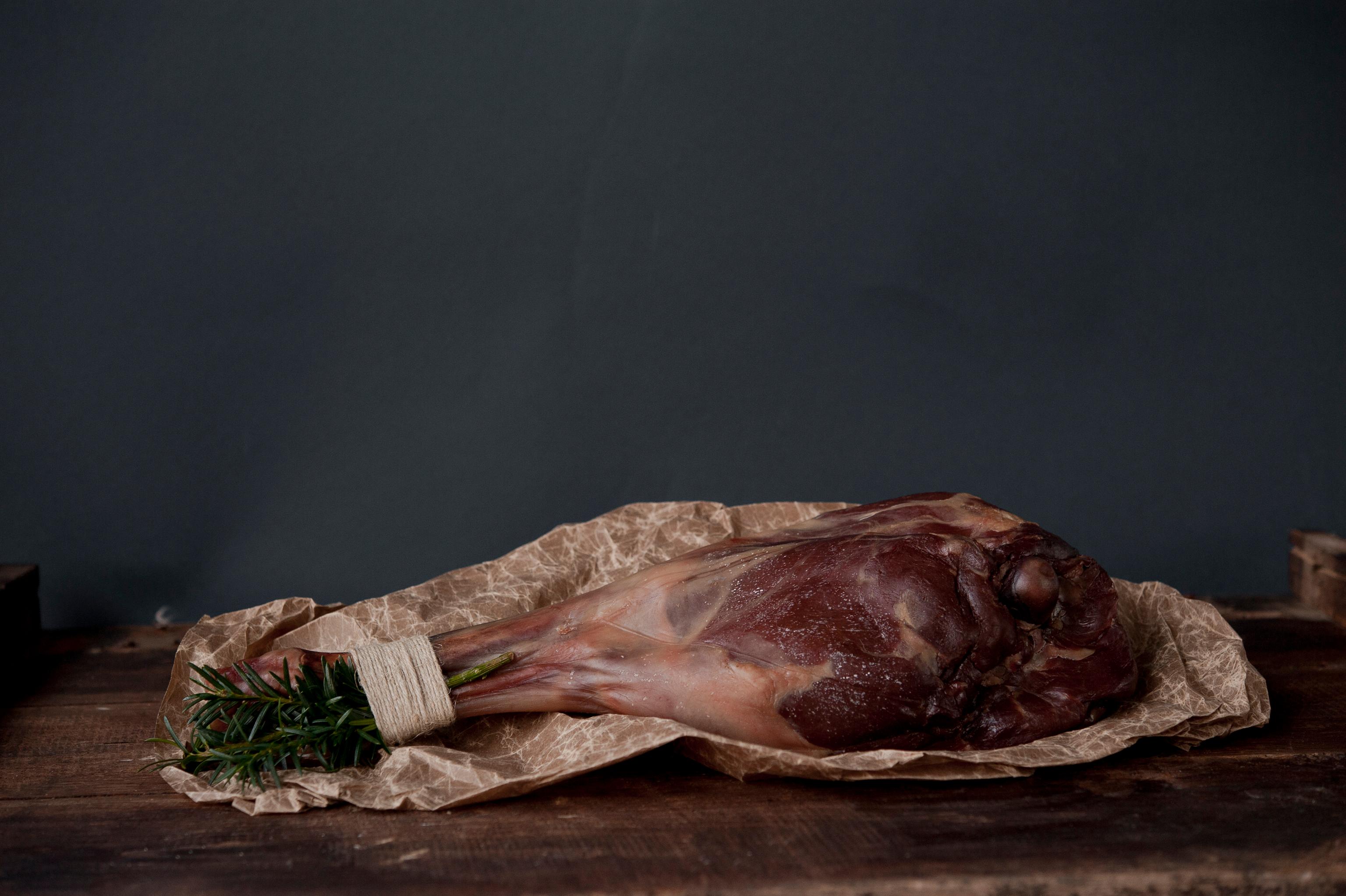 Salted and dried leg of lam - Fenalår