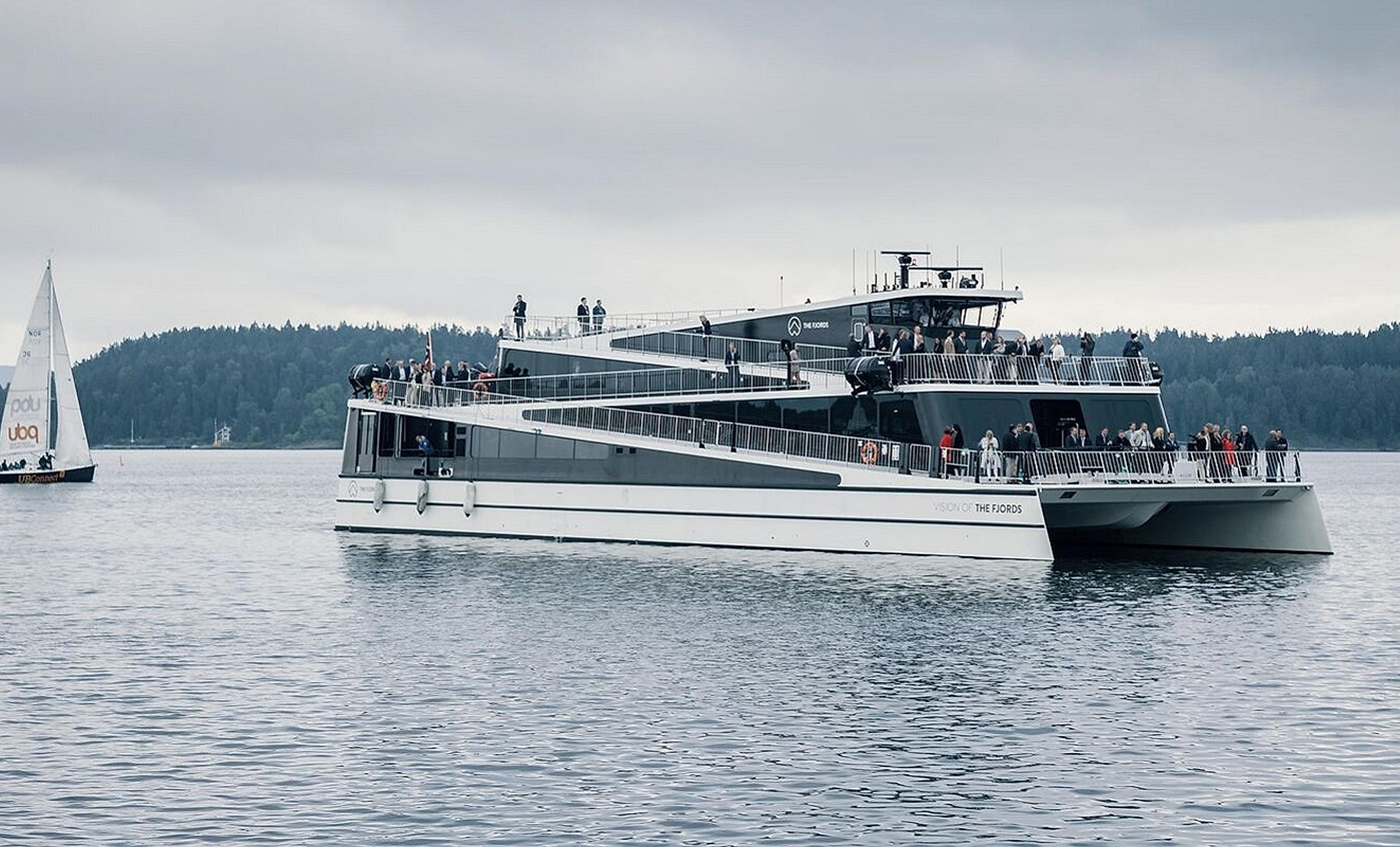 The electric ferry "Vision of the Fjords"