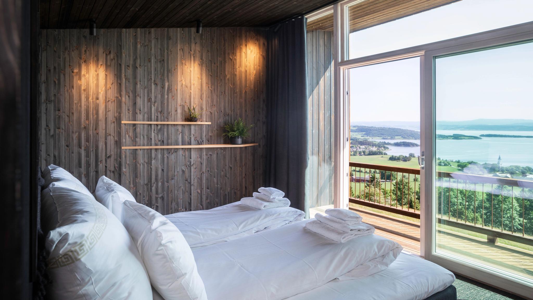 Beautiful view from Øyna kulturlandskapshotell på Inderøy