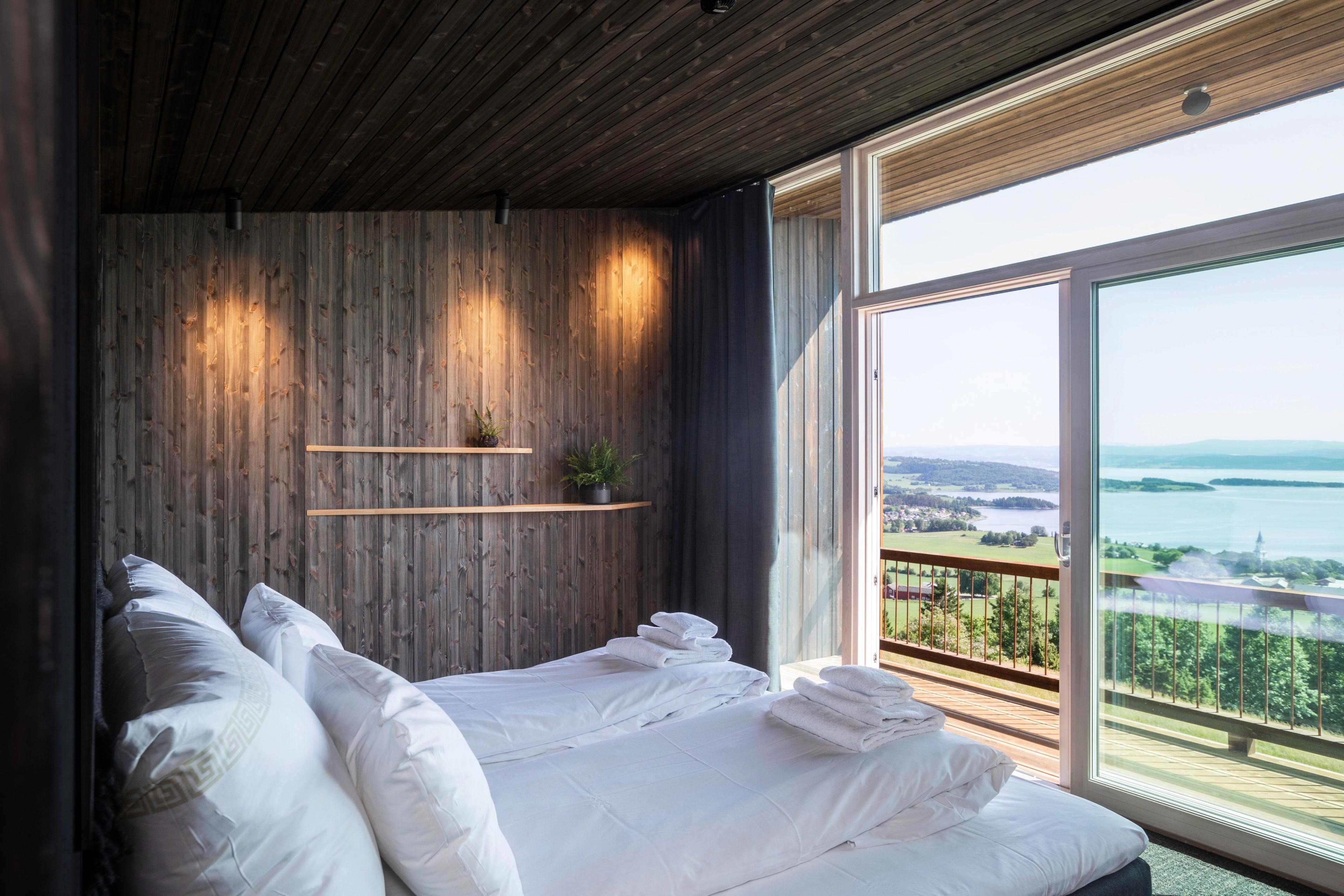 Beautiful view from Øyna kulturlandskapshotell på Inderøy