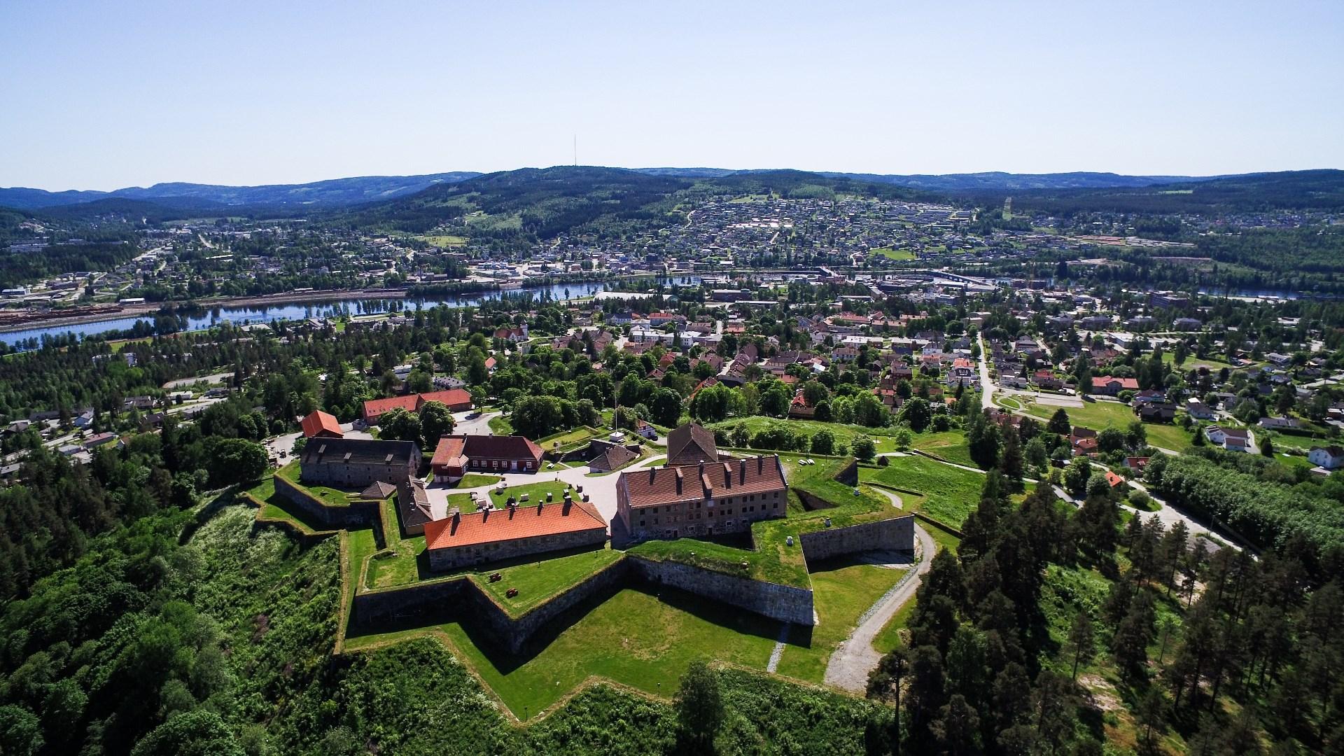 Overview of Kongsvinger fortress in Eastern Norway
