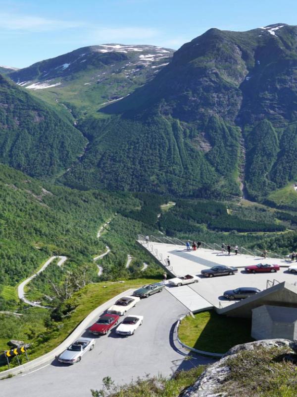 Utsikt fra Gaularfjell turistvei