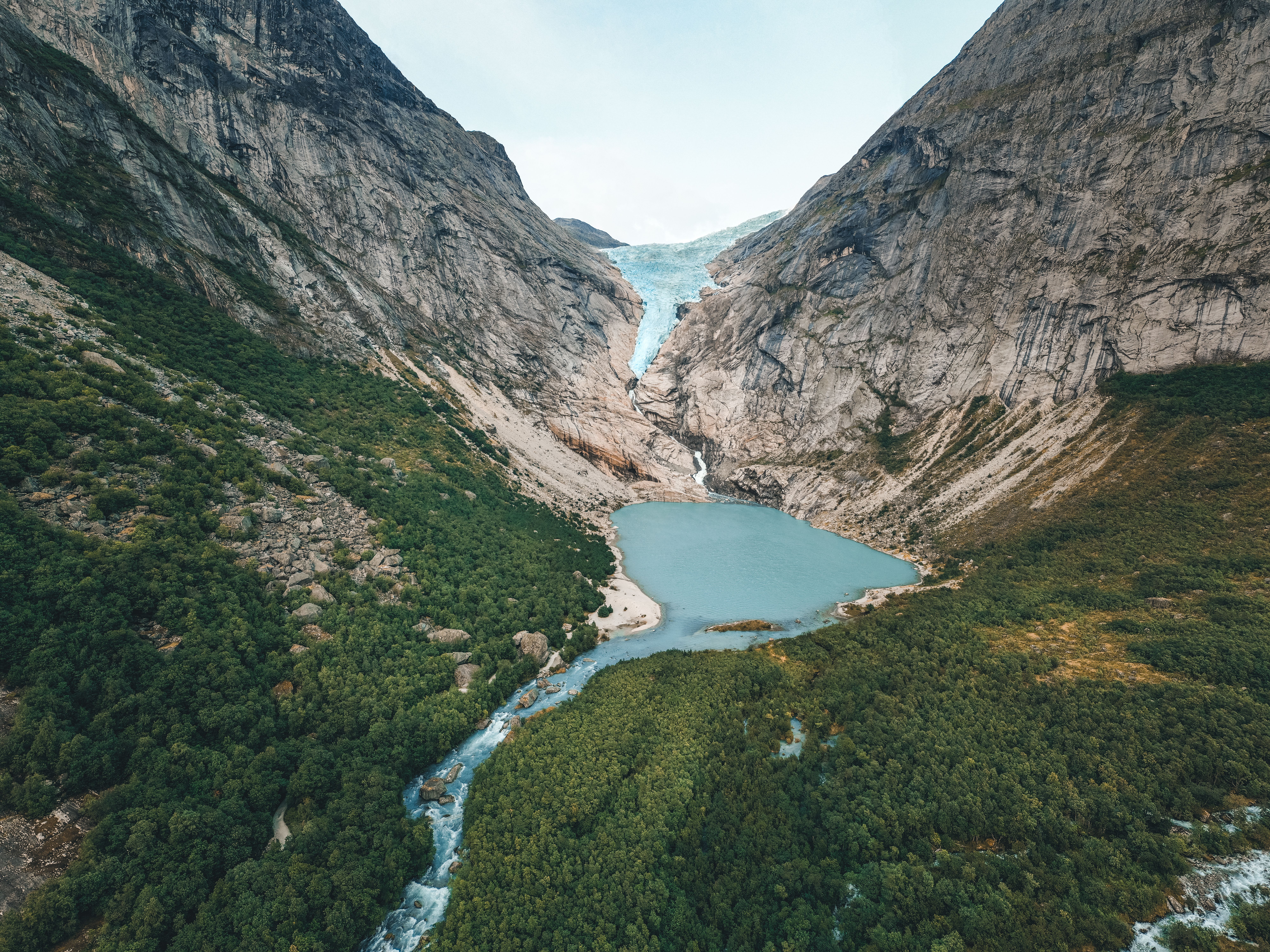 Briksdalsbreen i Nordfjord på Vestlandet