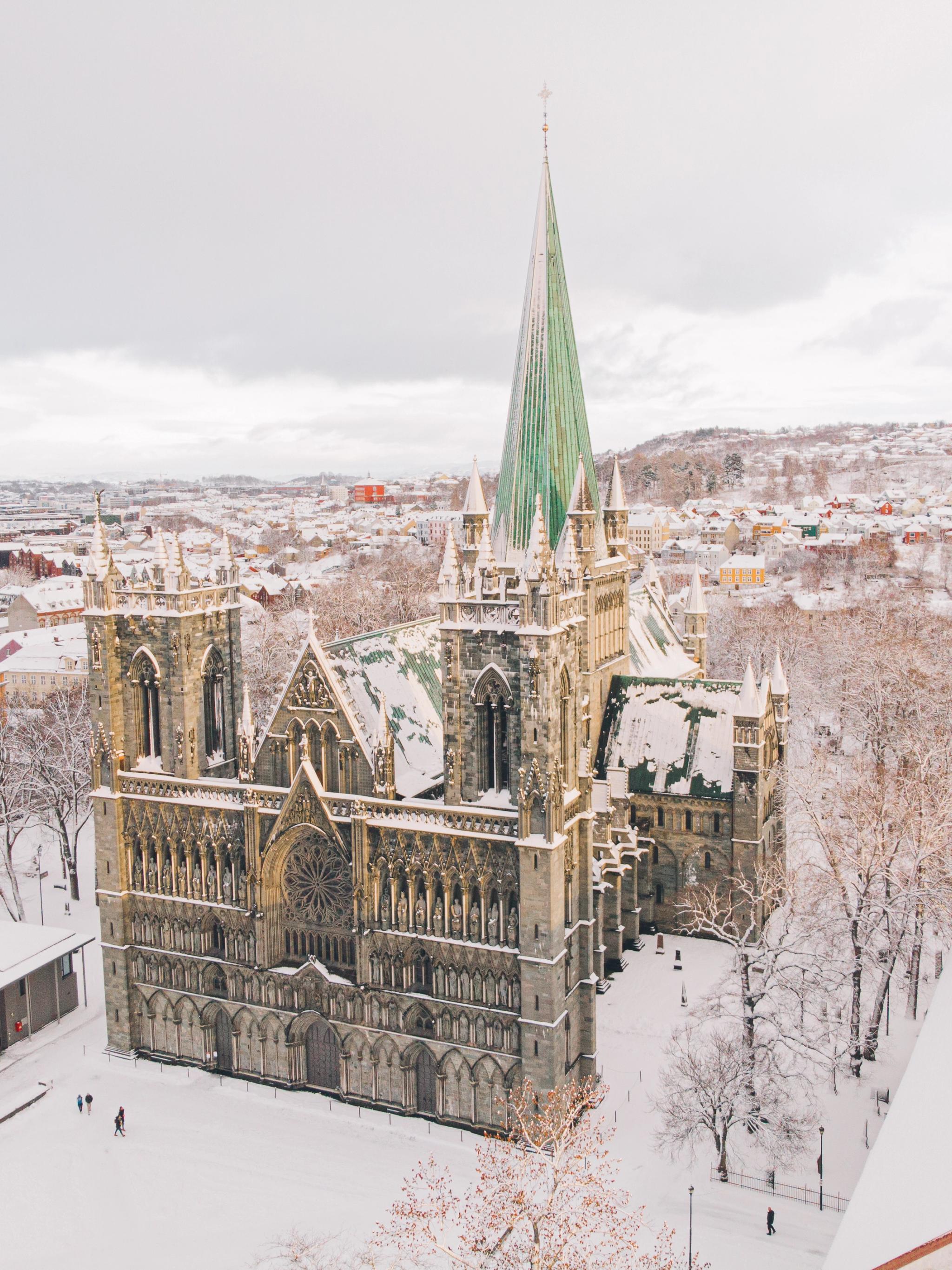 The Nidarosdomen cathedral in Trondheim, Trøndelag