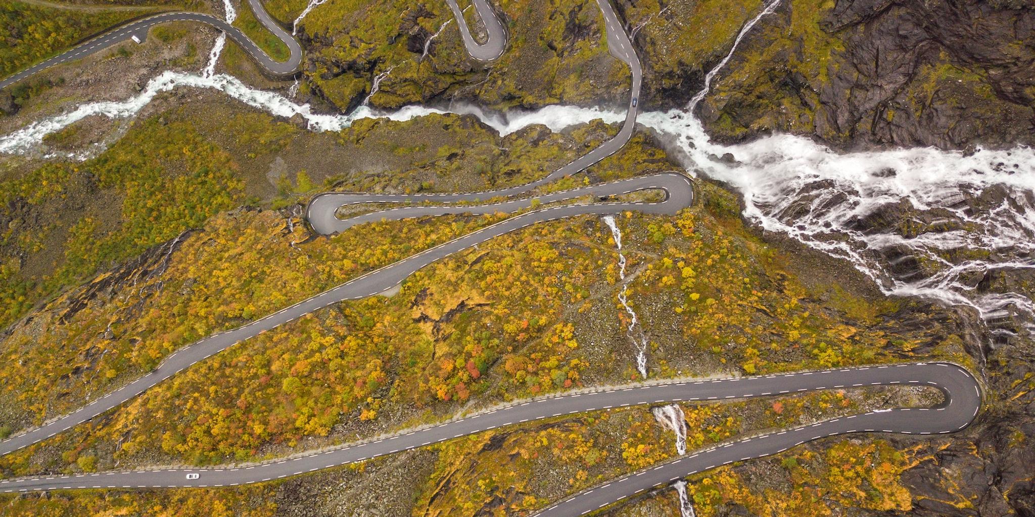 Trollstigen in Åndalsnes, Fjord Norway