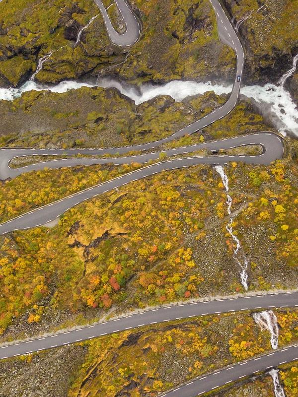 Trollstigen in Åndalsnes, Fjord Norway