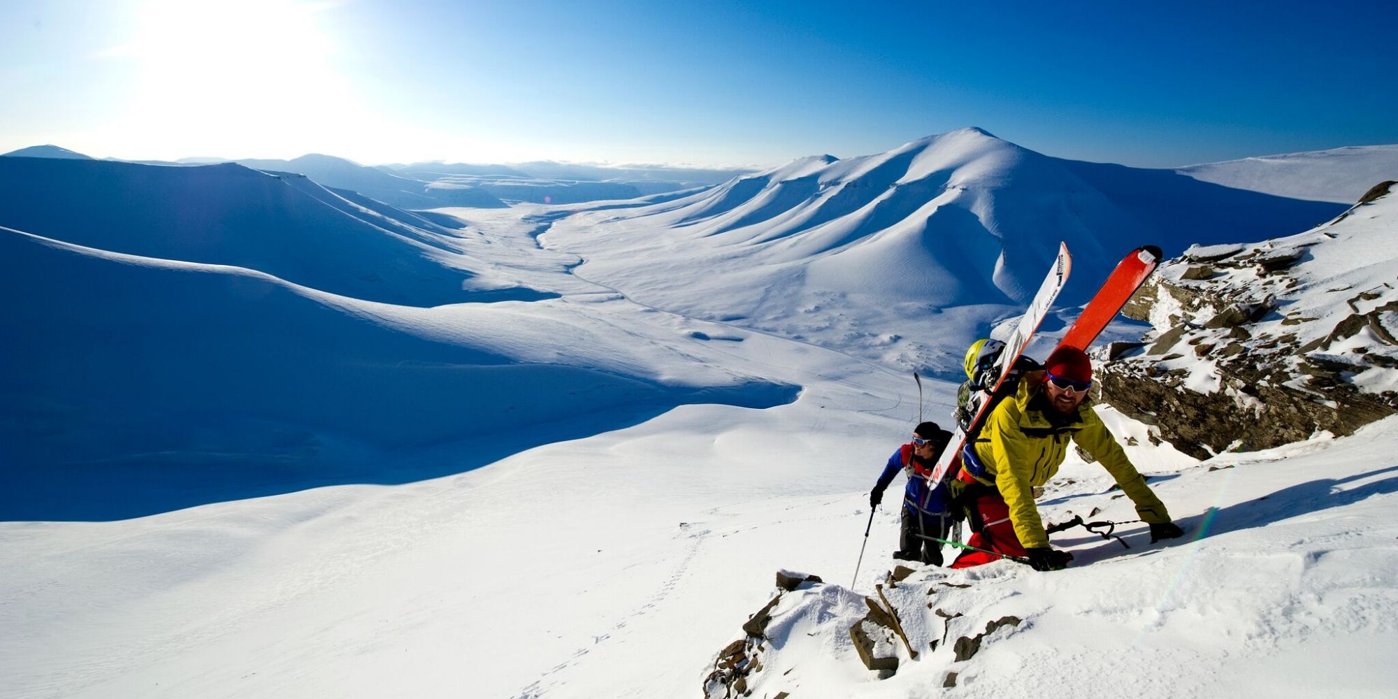 Ski touring in Svalbard