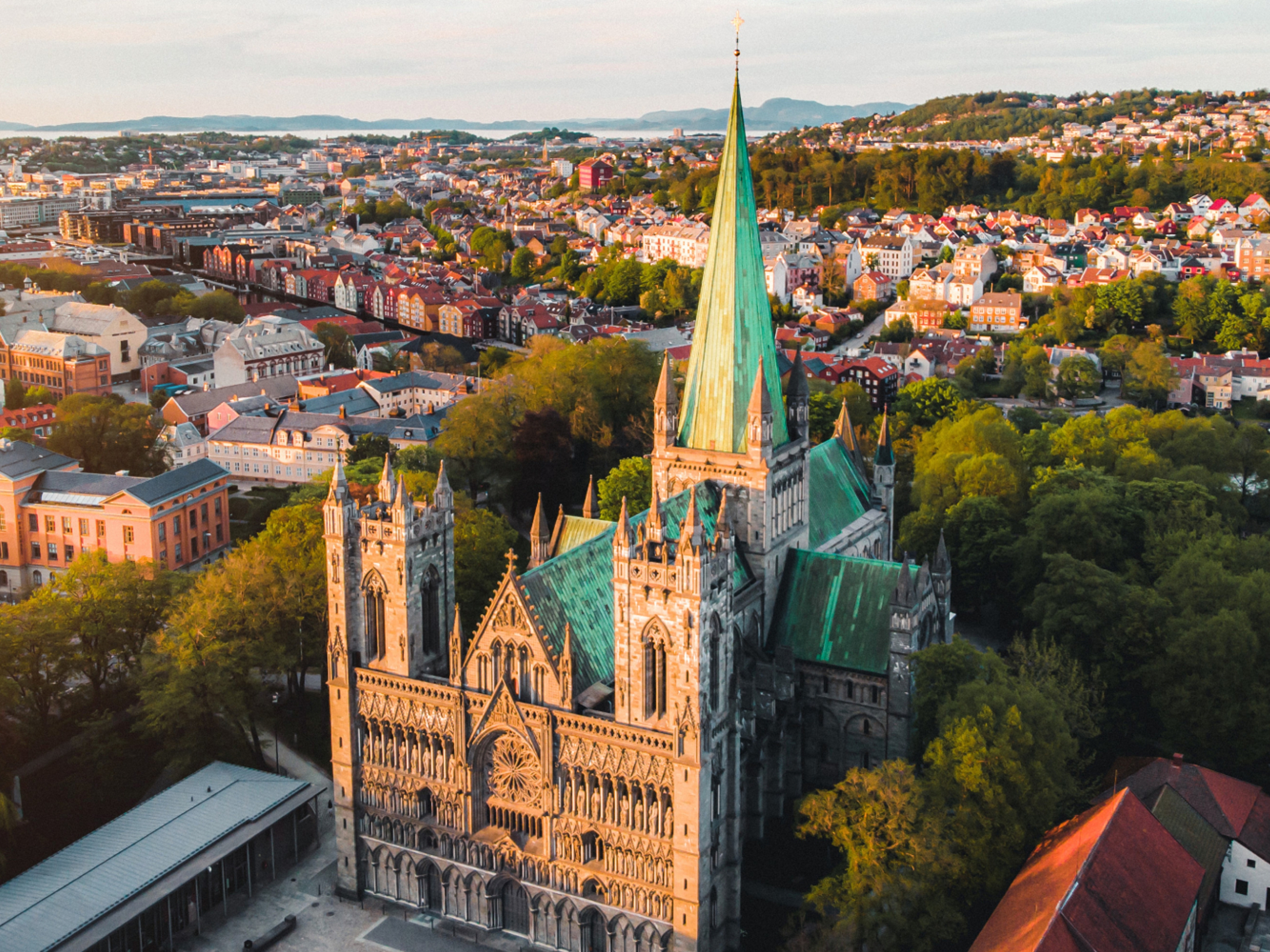 The Nidarosdomen cathedral in Trondheim, Trøndelag