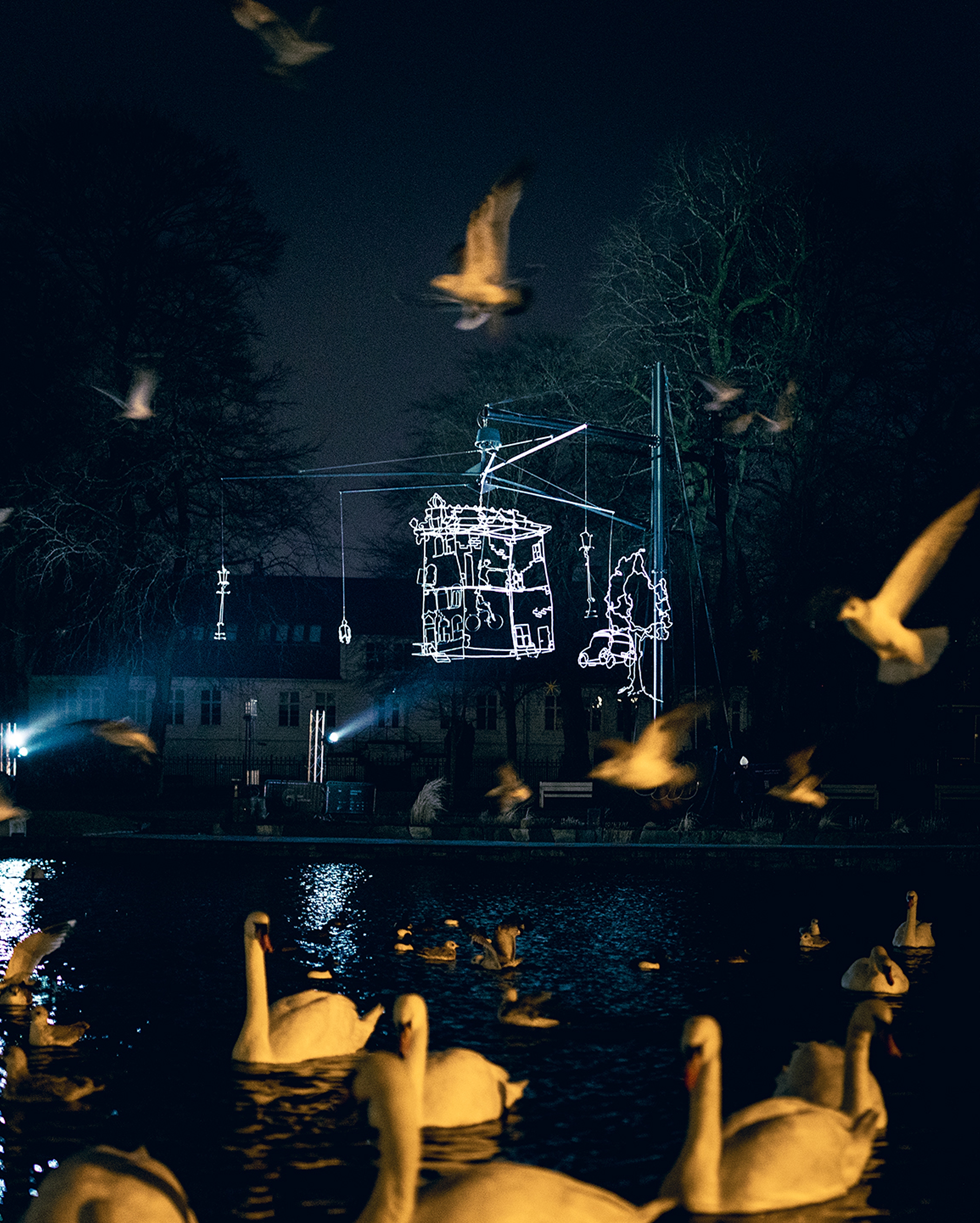 Glød light festival in Stavanger, Southern Norway