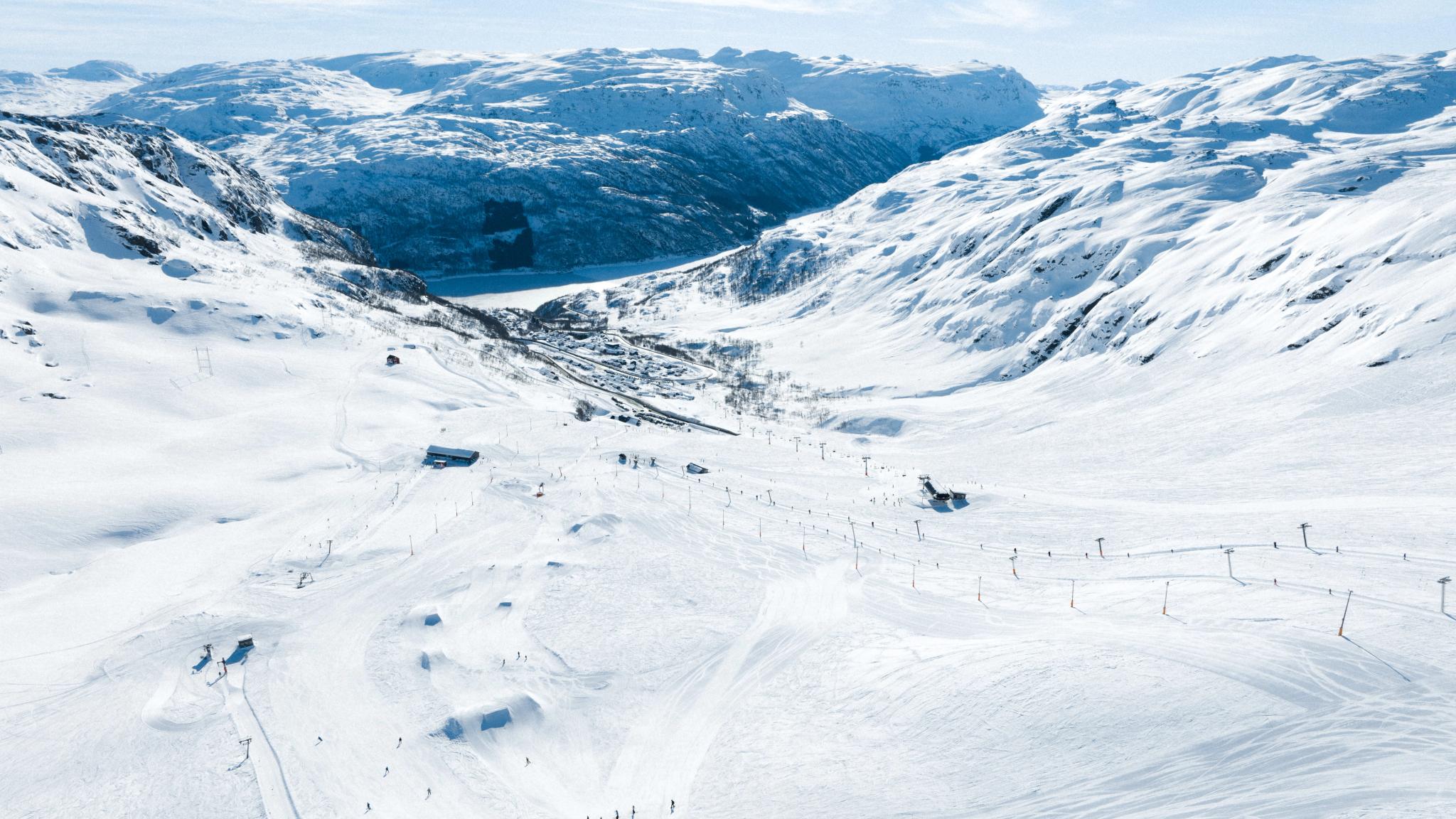 Røldal skicentre in Ullesvang municipality