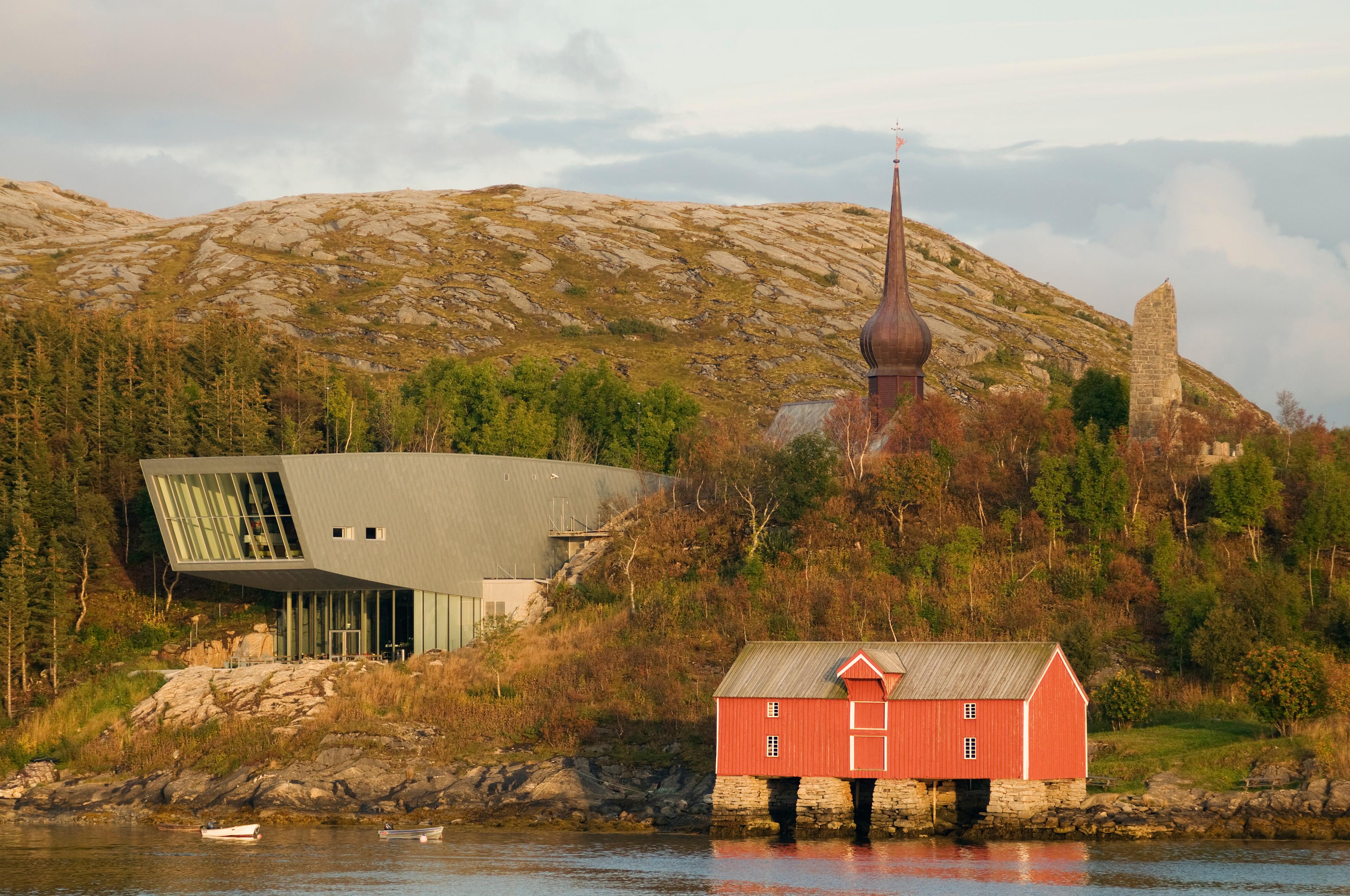 The Petter Dass museum and Alstahaug Church just off Kystriksveien in Northern Norway.