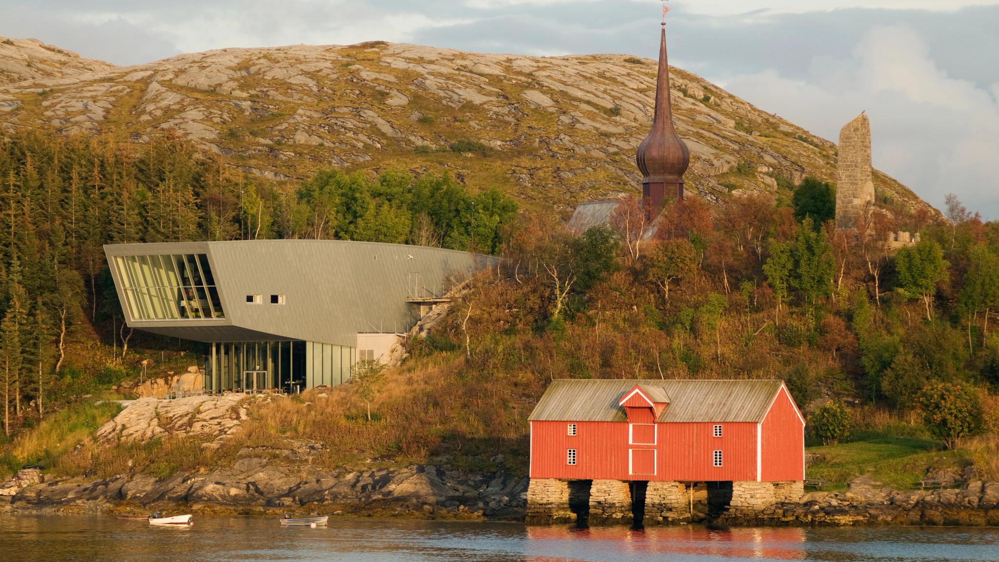 The Petter Dass museum and Alstahaug Church just off Kystriksveien in Northern Norway.